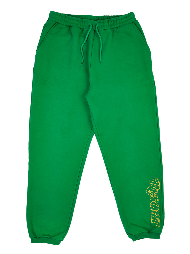 RESORT LOGO HEAVY SWEAT PANTS GREEN