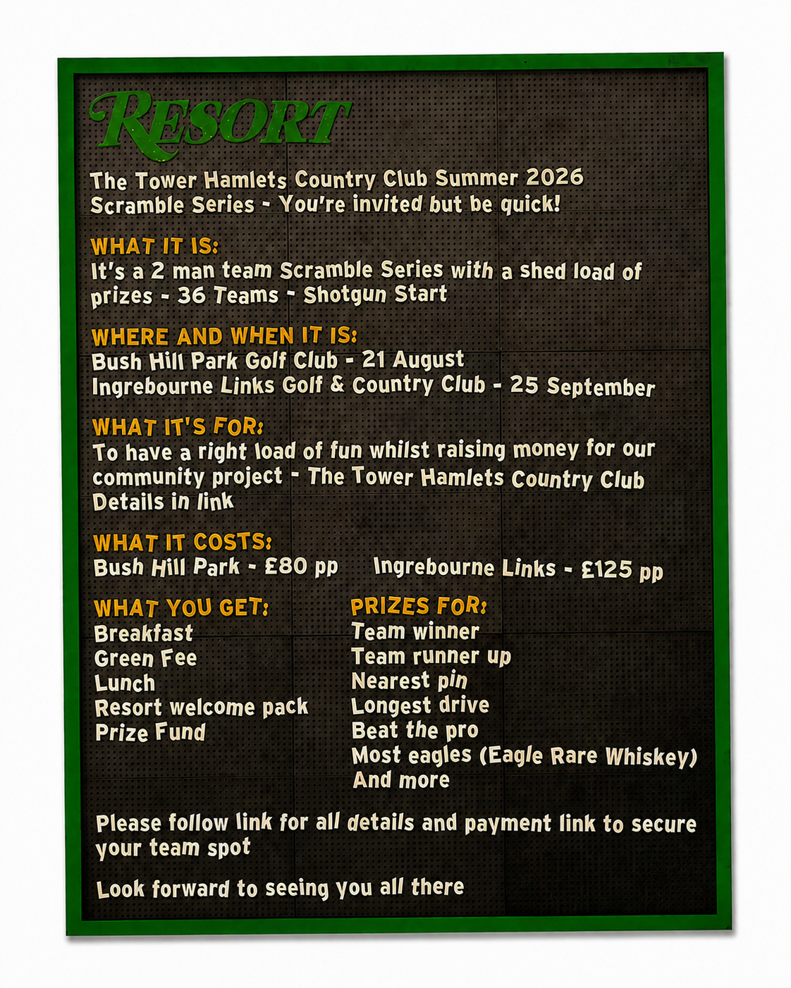 Summer Scramble Series