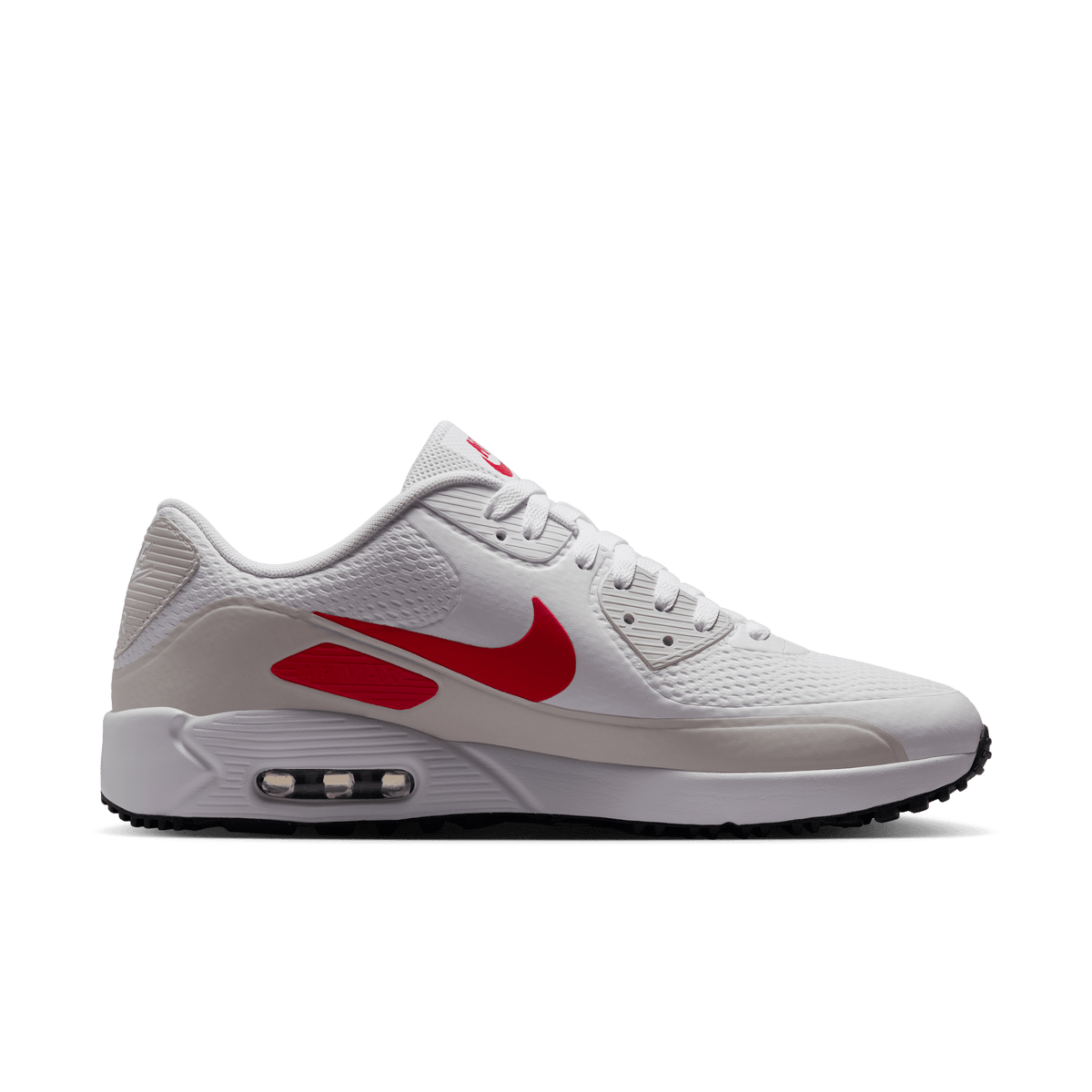 Nike Air Max 90 G Golf Shoes – White / Fire Red / Photon Dust