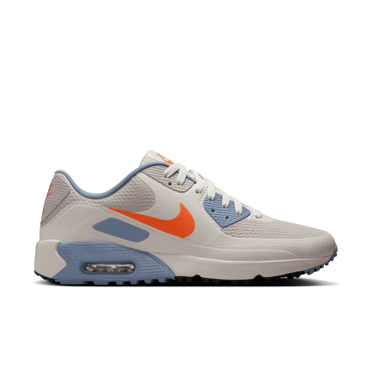 Nike Air Max 90 G Golf Shoes – Moon Particle / Safety Orange / Light Bone