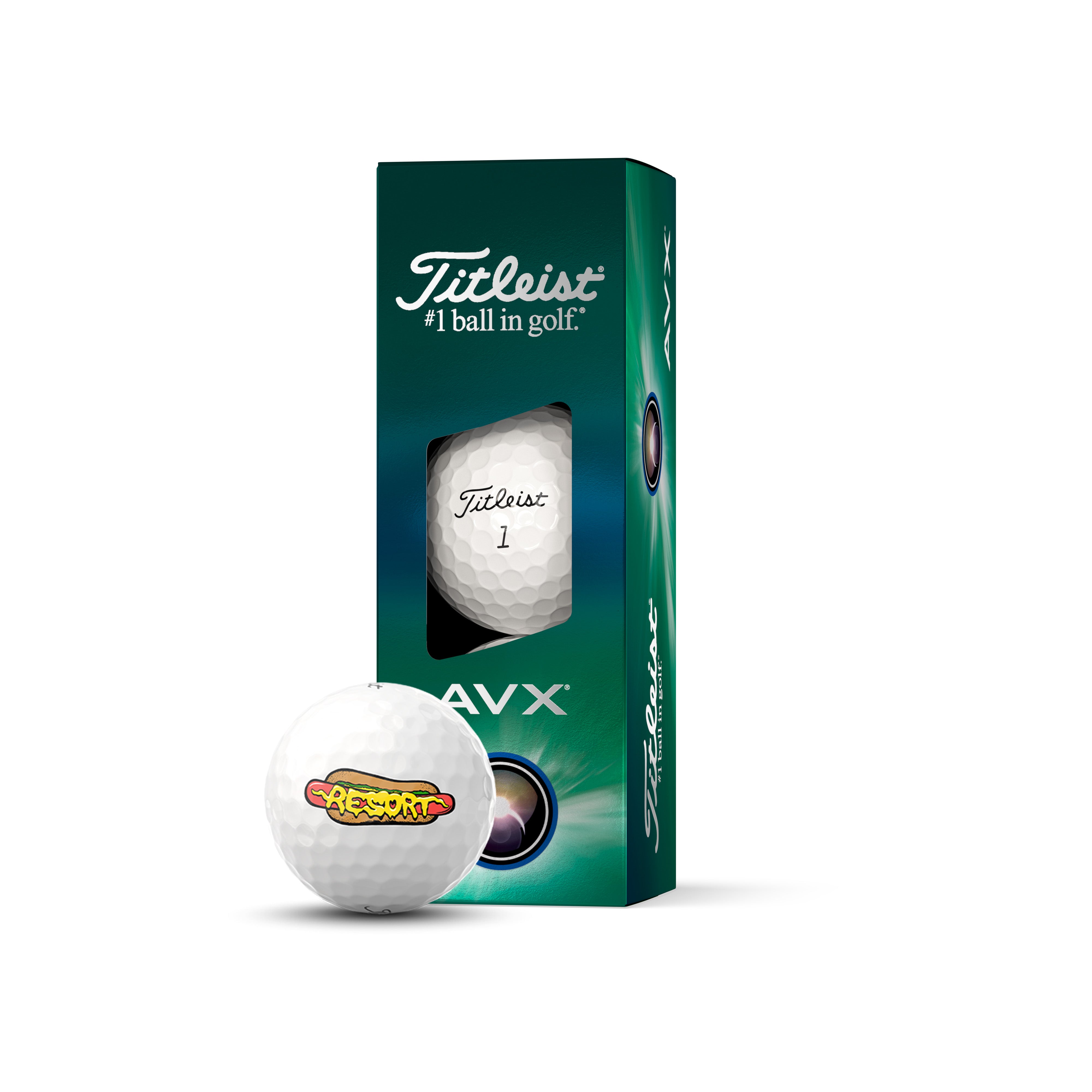 TITLEIST AVX RESORT GLIZZY - SLEEVE OF 3