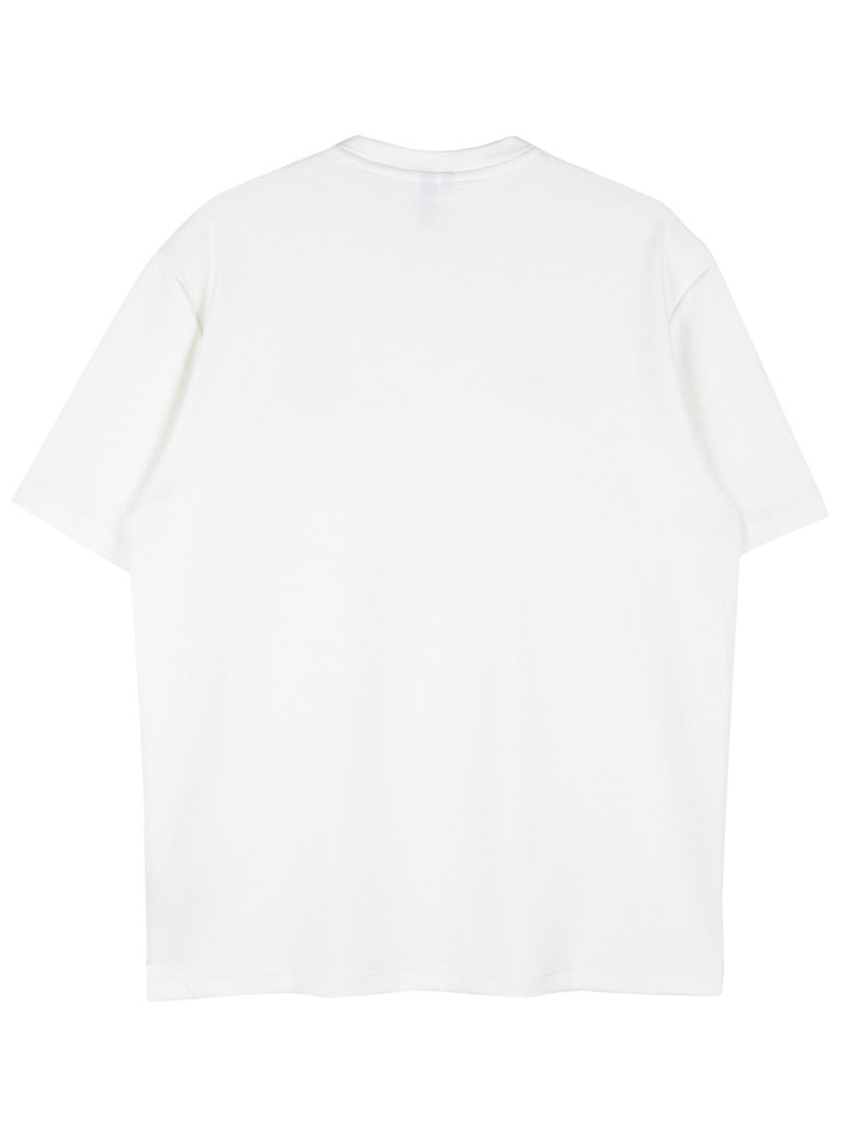 adidas Resort X-OUT Mock Neck Polo T-Shirt – White