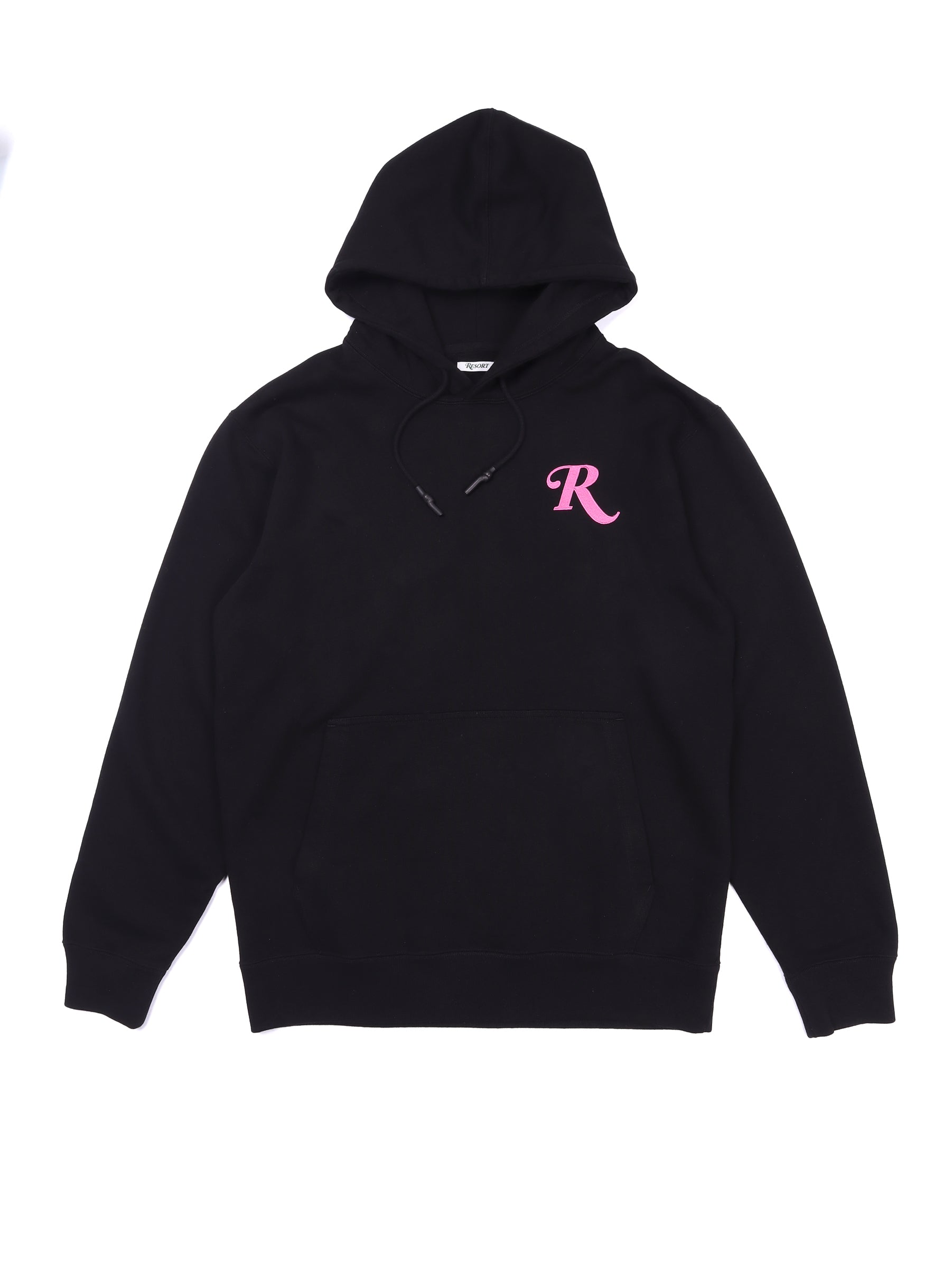 RESORT PINK RABBIT HEAVY HOODIE BLACK