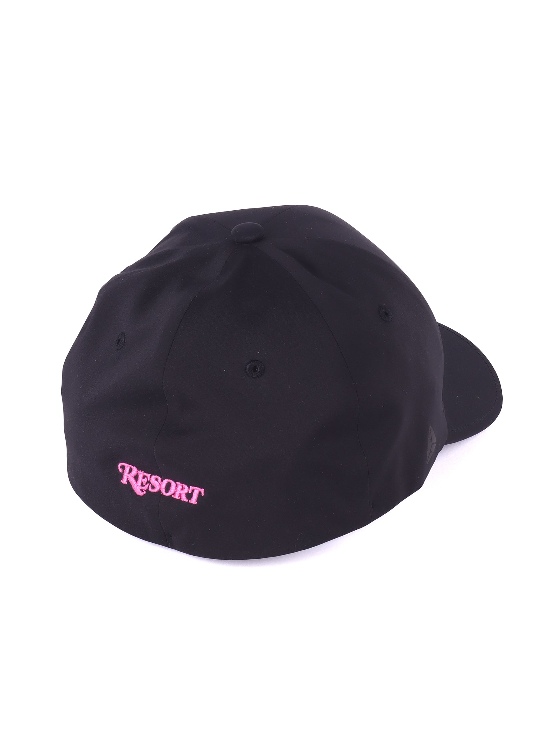 TECH PINK RABBIT LOGO BASEBALL CAP BLACK