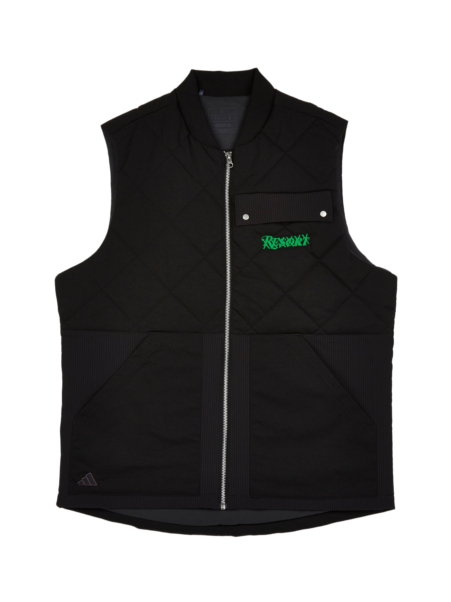 ADIDAS BALATA GO-TO QUILTED DWR VEST BLACK