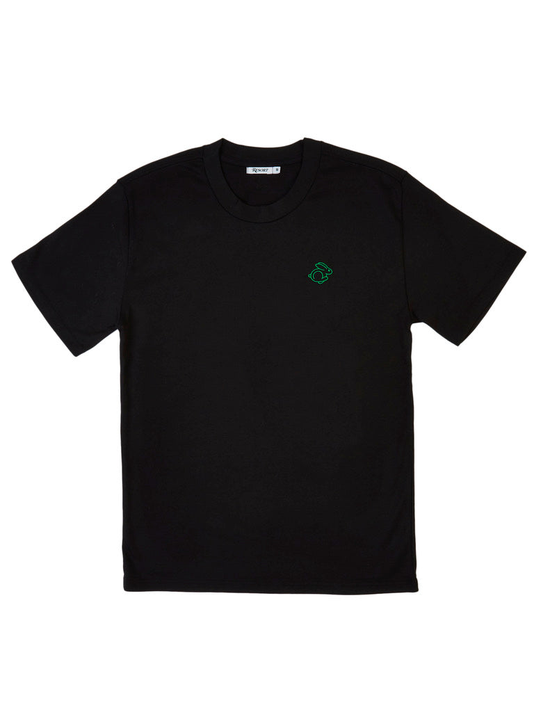 Resort Rabbit Heavy Logo T-Shirt - Black
