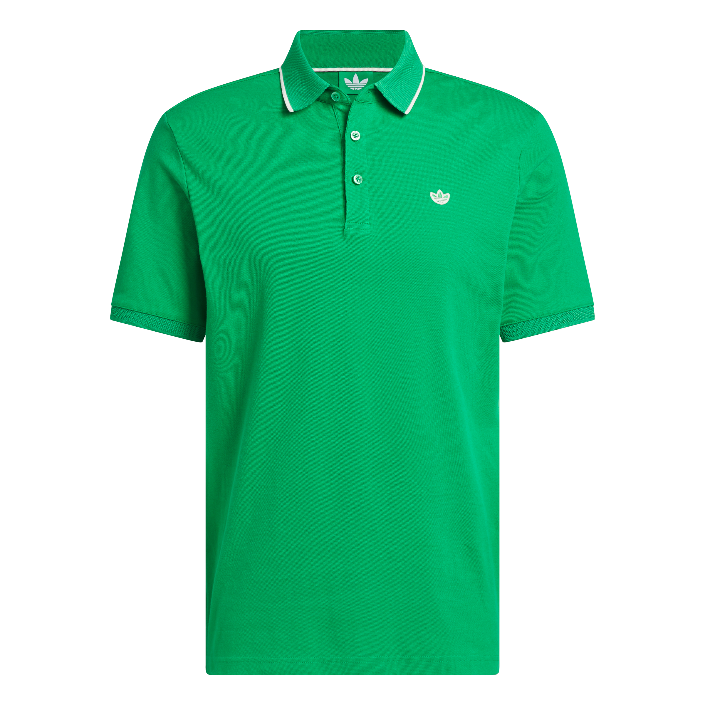 adidas Golf Originals - Twistknit Trefoil Polo - Green