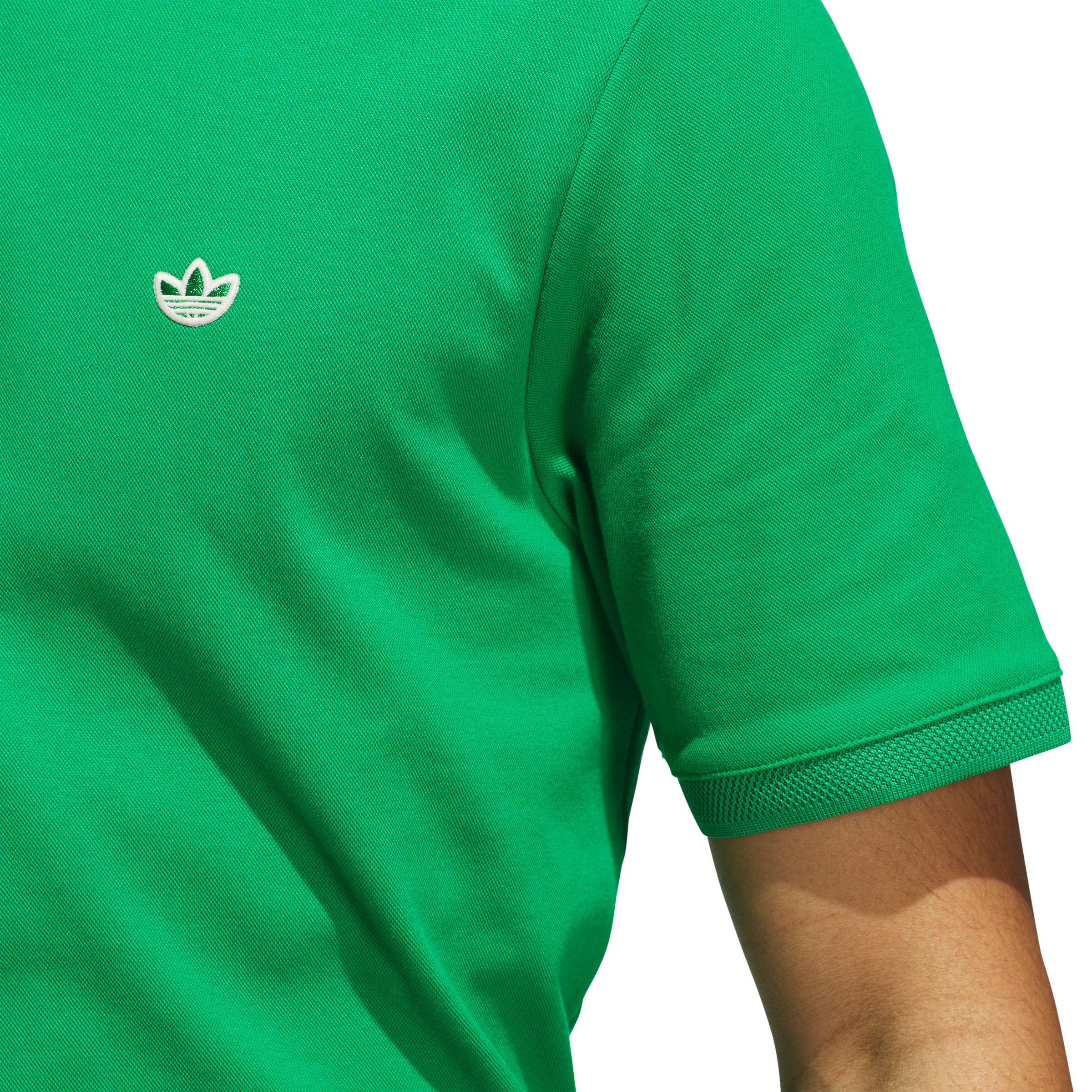 adidas Golf Originals - Twistknit Trefoil Polo - Green