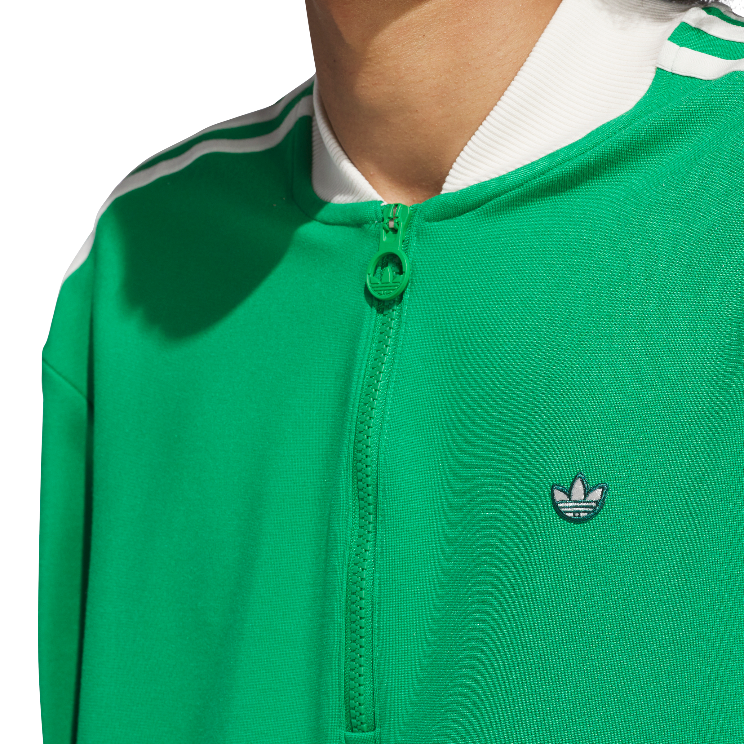 adidas Golf Originals - 3 Stripe QZ Pullover - Green
