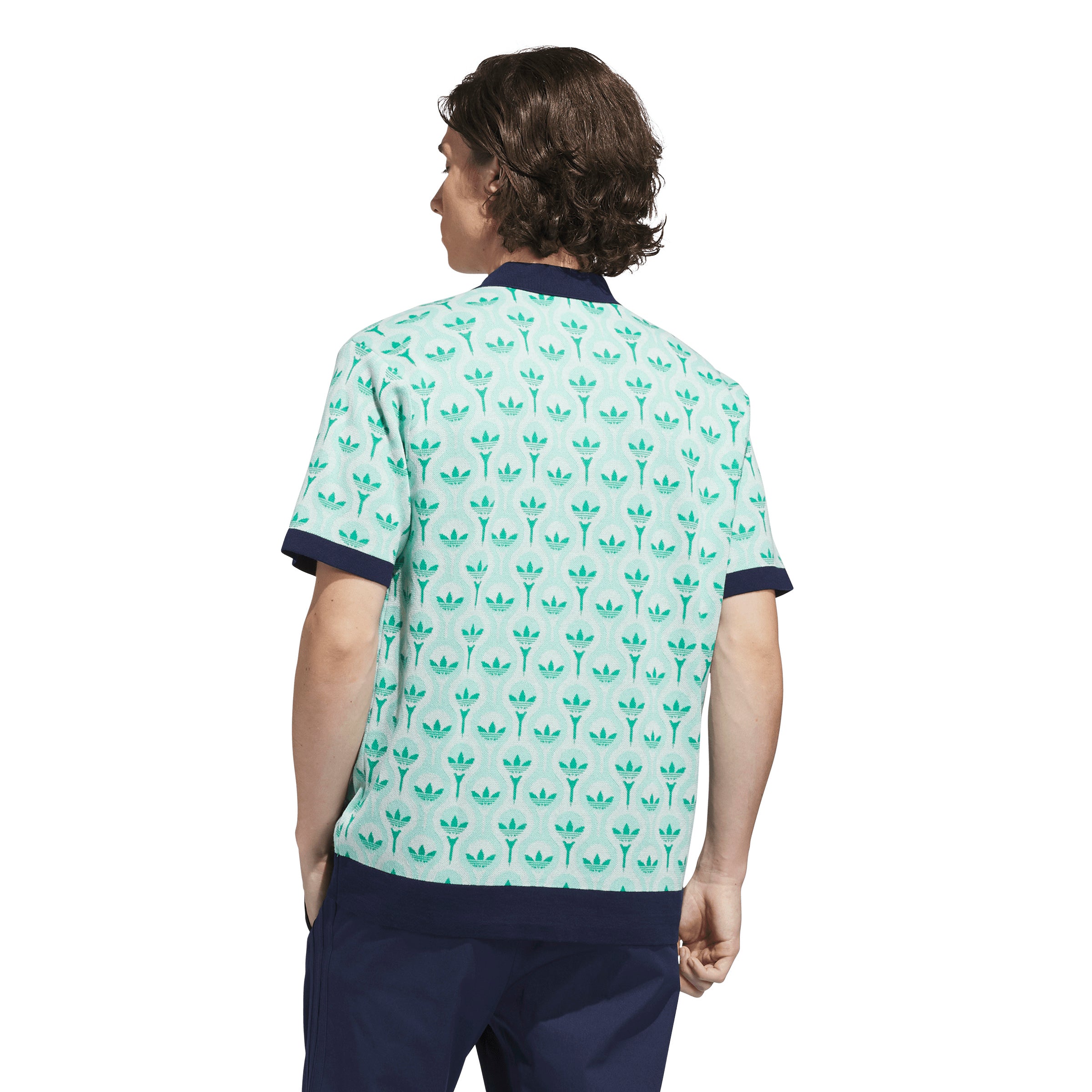 ADIDAS GOLF ORIGINALS - KNIT POLO WHITE/CLEMIN/COUGRN