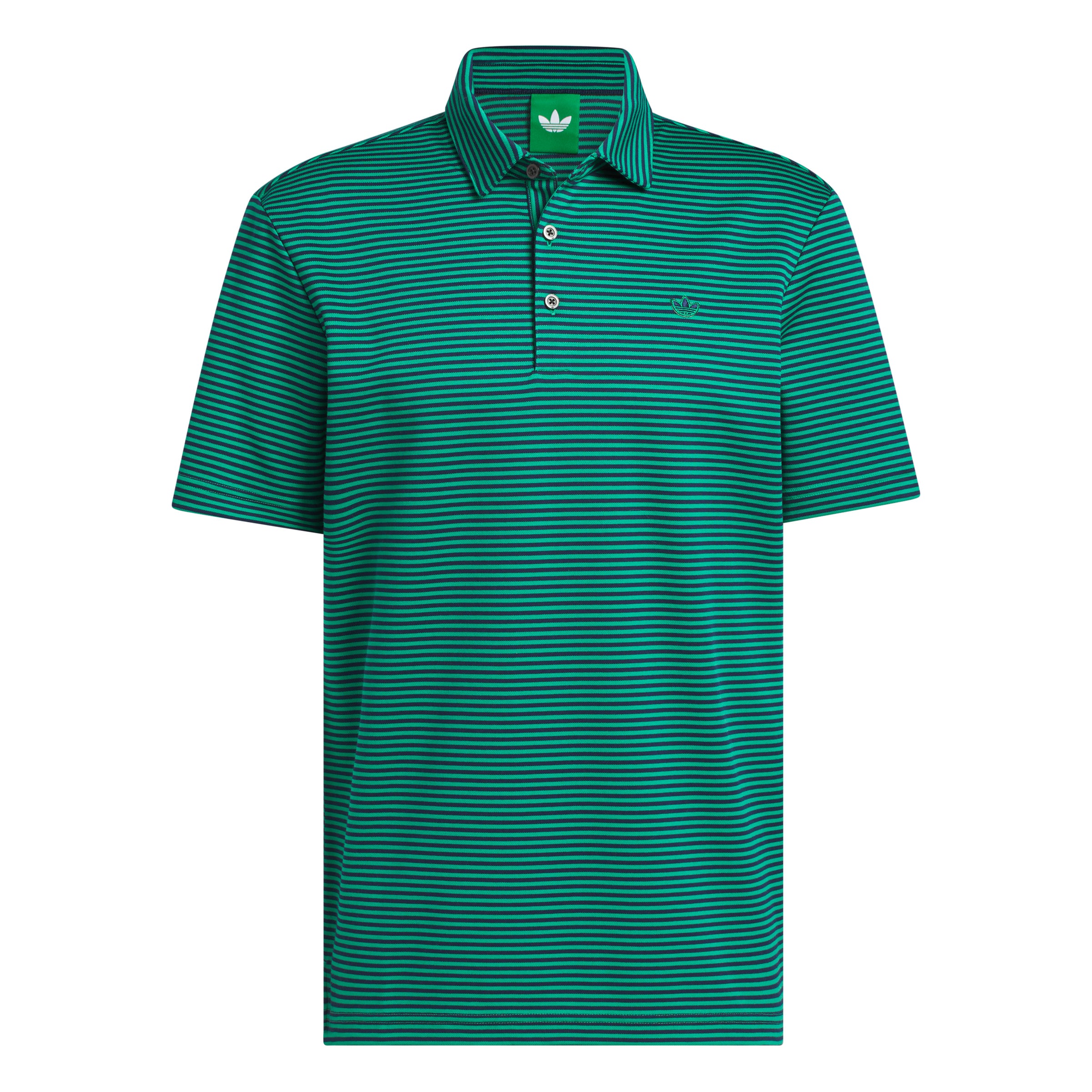 ADIDAS GOLF ORIGINALS - MR STRIPE POLO2- COUGRN/ NIGHT INDIGO
