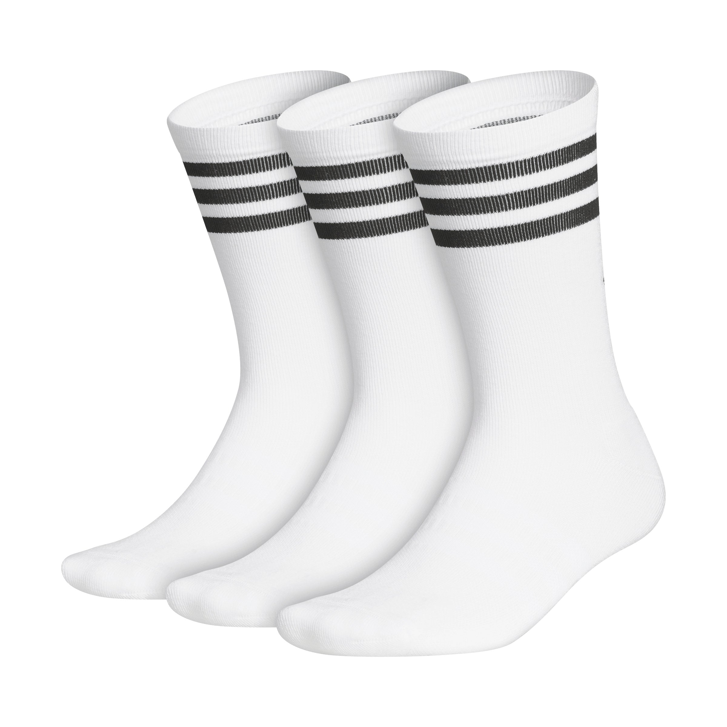 ADIDAS- CREW SOCK- WHITE- 3 PK