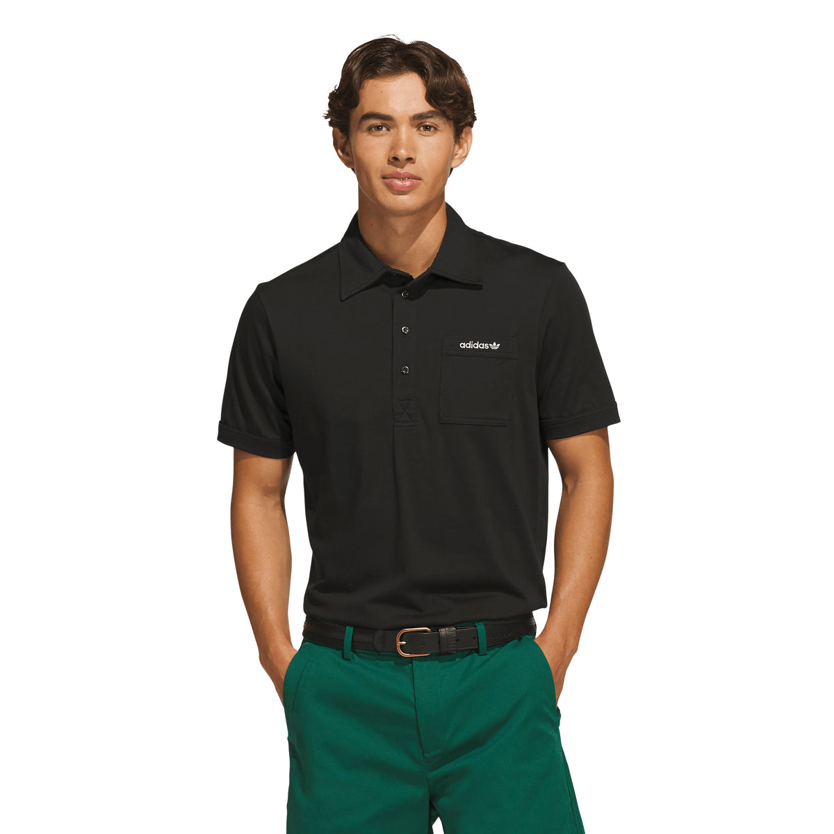 adidas Originals S Pocket Polo – Black