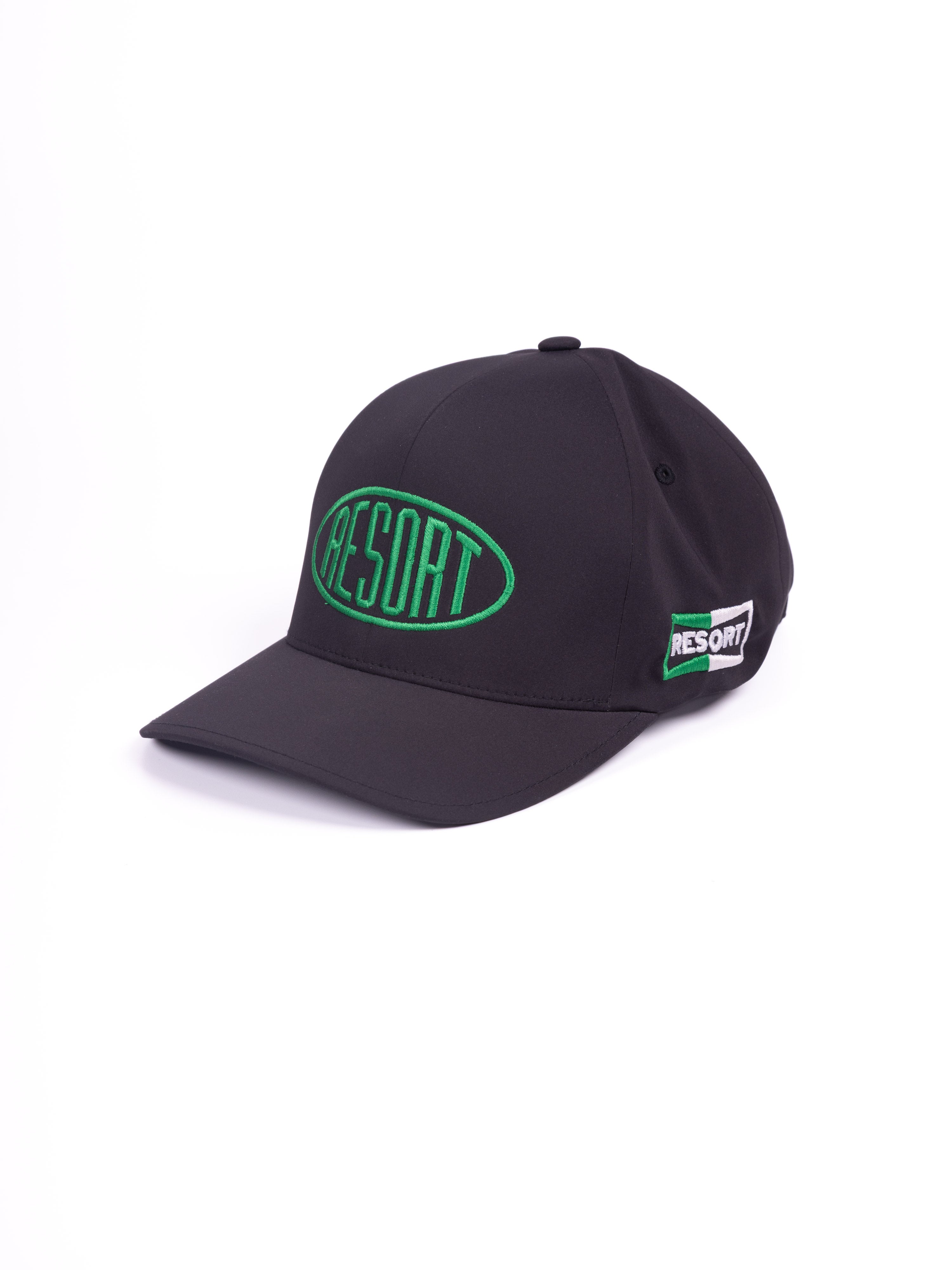 RESORT TECH MOTO BADGE BASEBALL CAP BLACK
