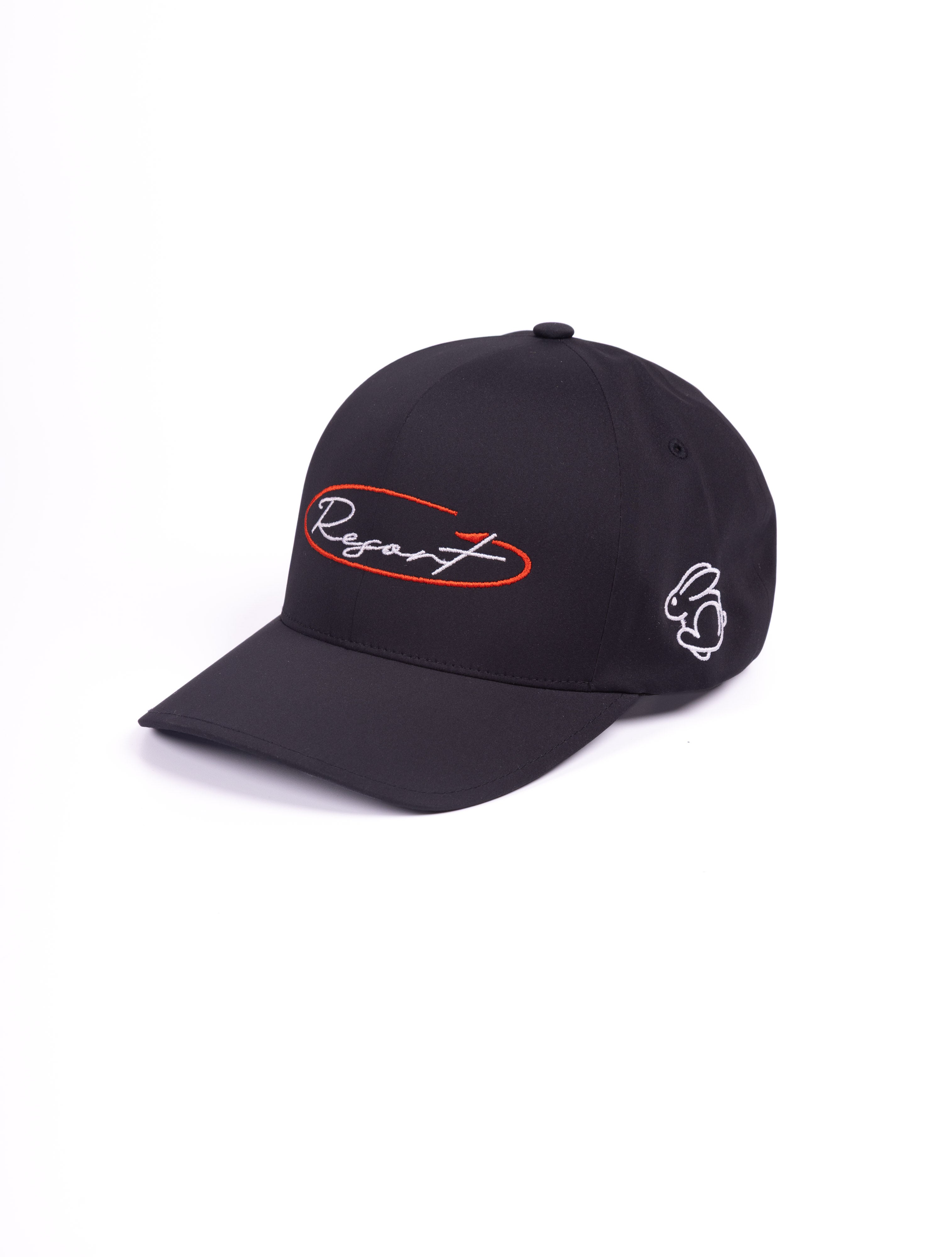 RESORT TECH FLAG SCRIPT BASEBALL CAP BLACK
