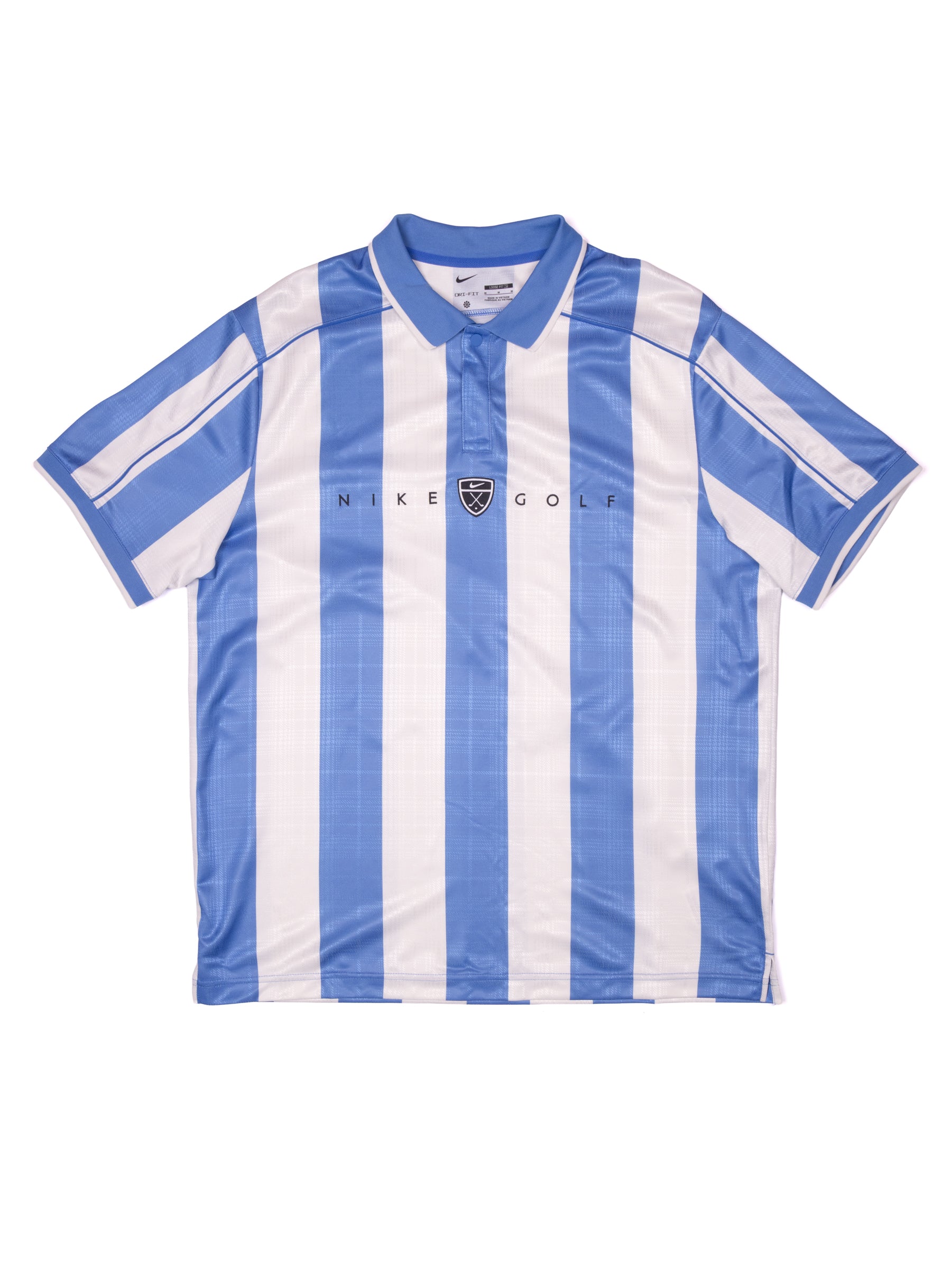 NIKE MENS FAIRWAY FRESH DRI FIT LOOSE SS POLO BLUE