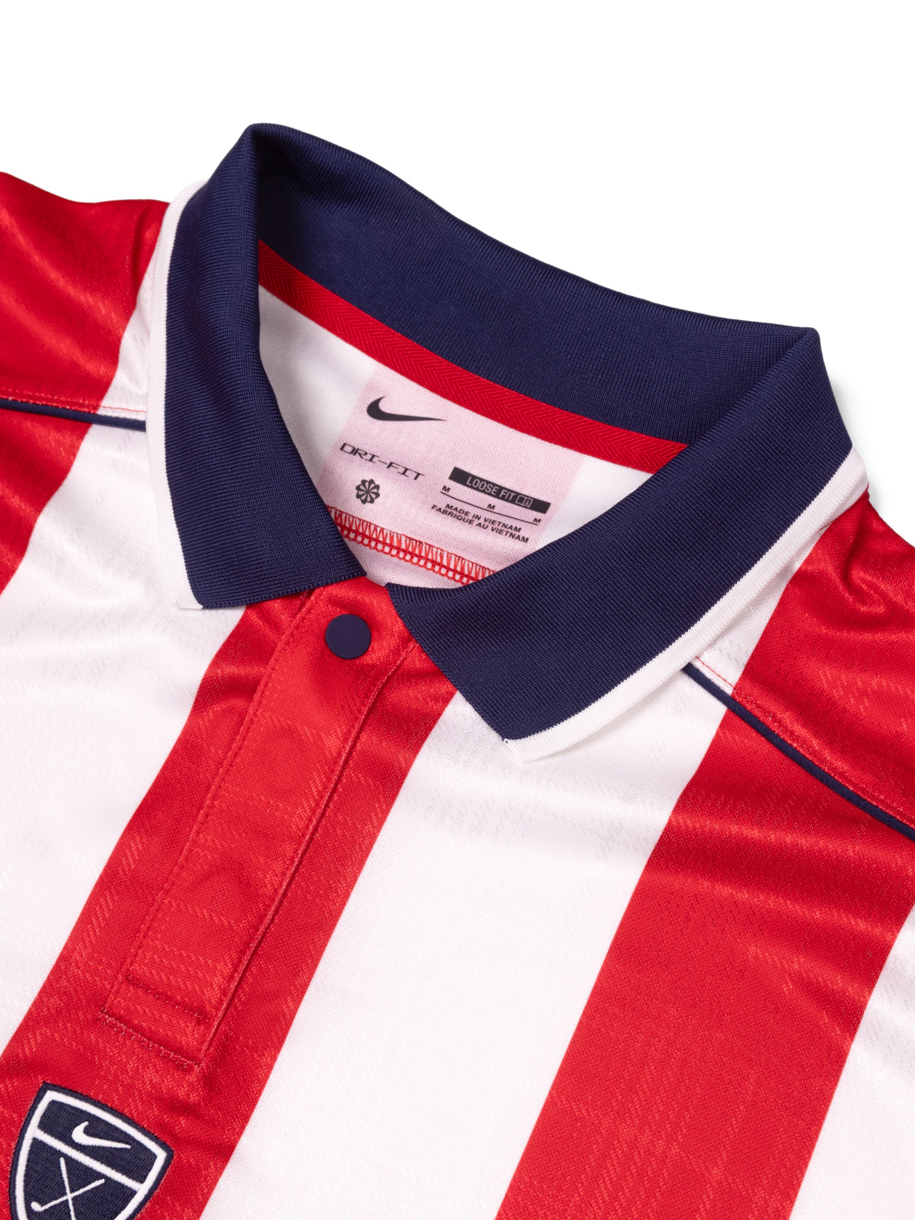 NIKE MENS FAIRWAY FRESH DRI FIT LOOSE SS POLO RED