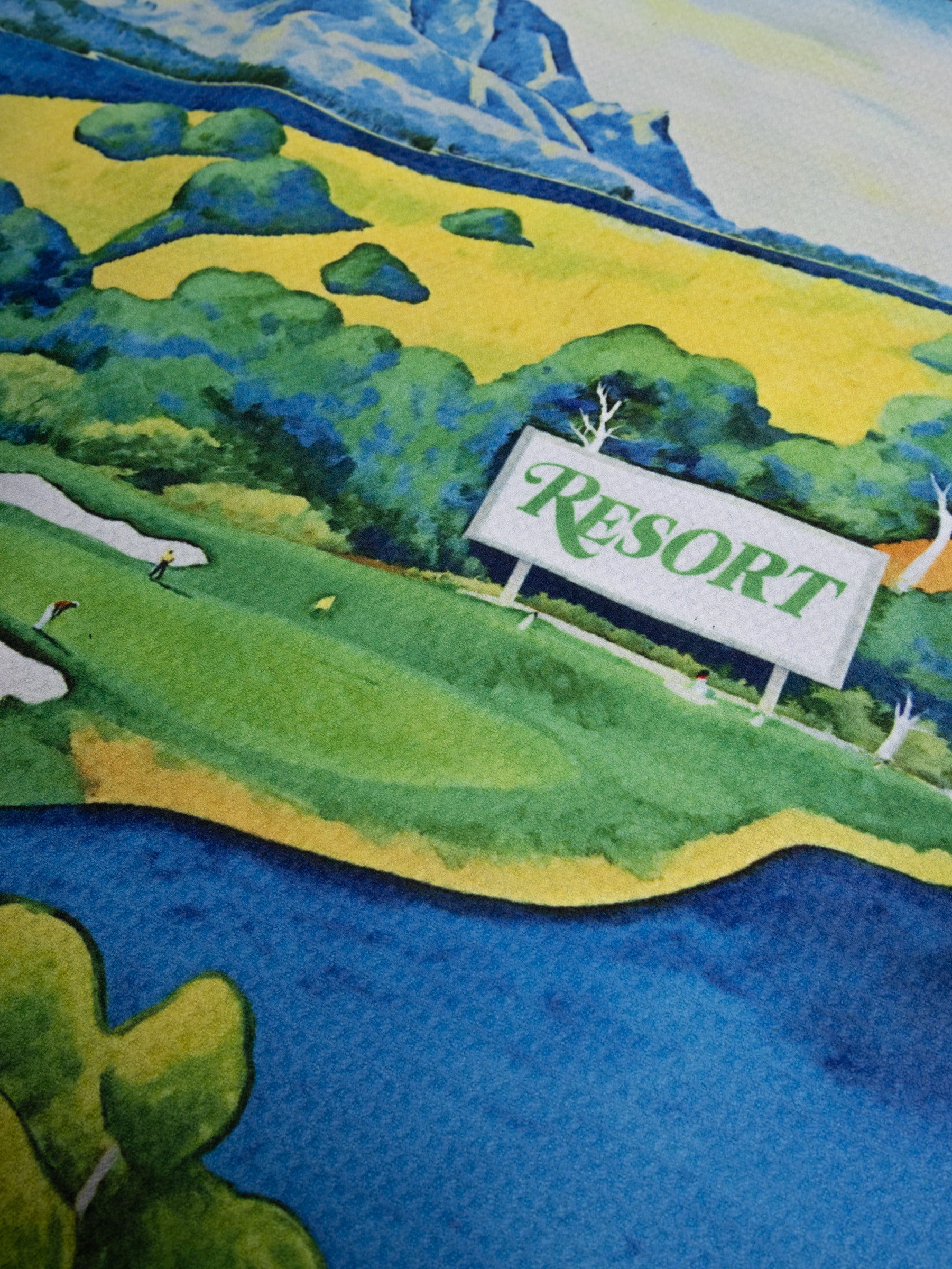 RESORT LAKE VIEW MAGNETIC TOWEL
