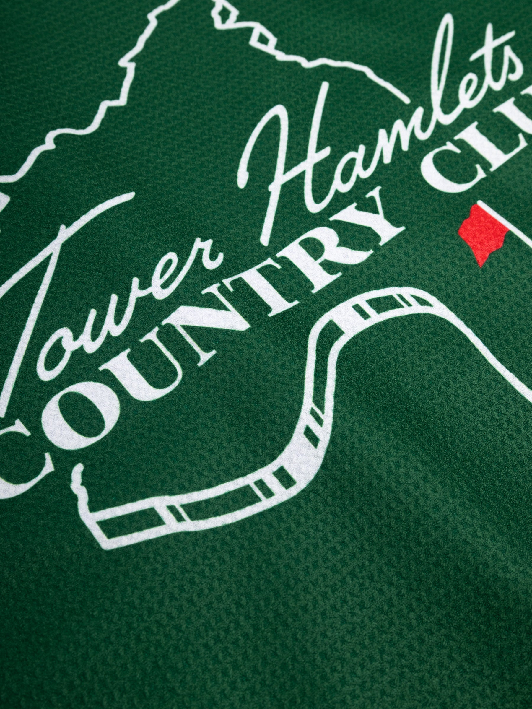 TOWER HAMLETS COUNTRY CLUB-MAP MAGNETIC TOWEL