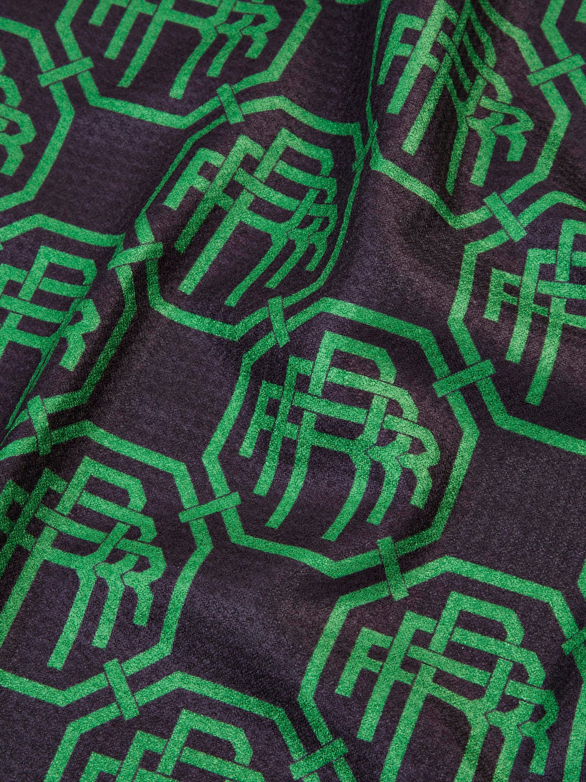 Resort Green Monogram Magnetic Golf Towel