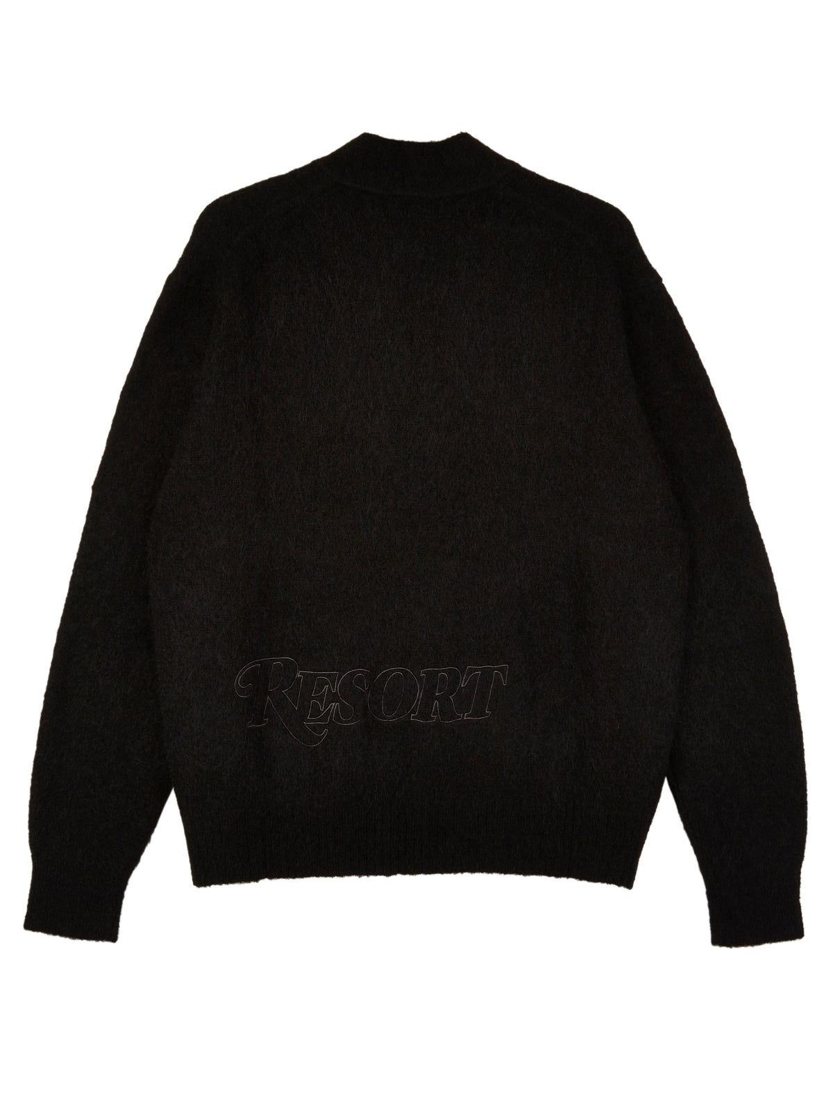 Resort Members Mohair Cardigan - Black
