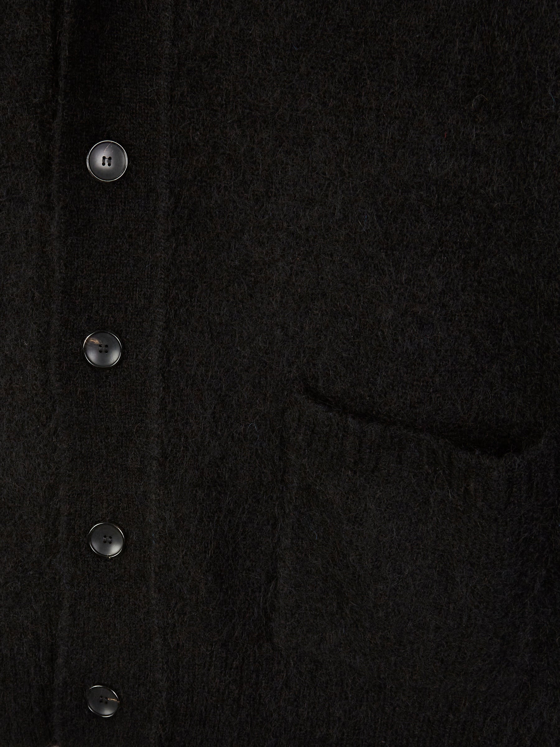 RESORT MEMBERS CARDIGAN MOHAIR BLACK