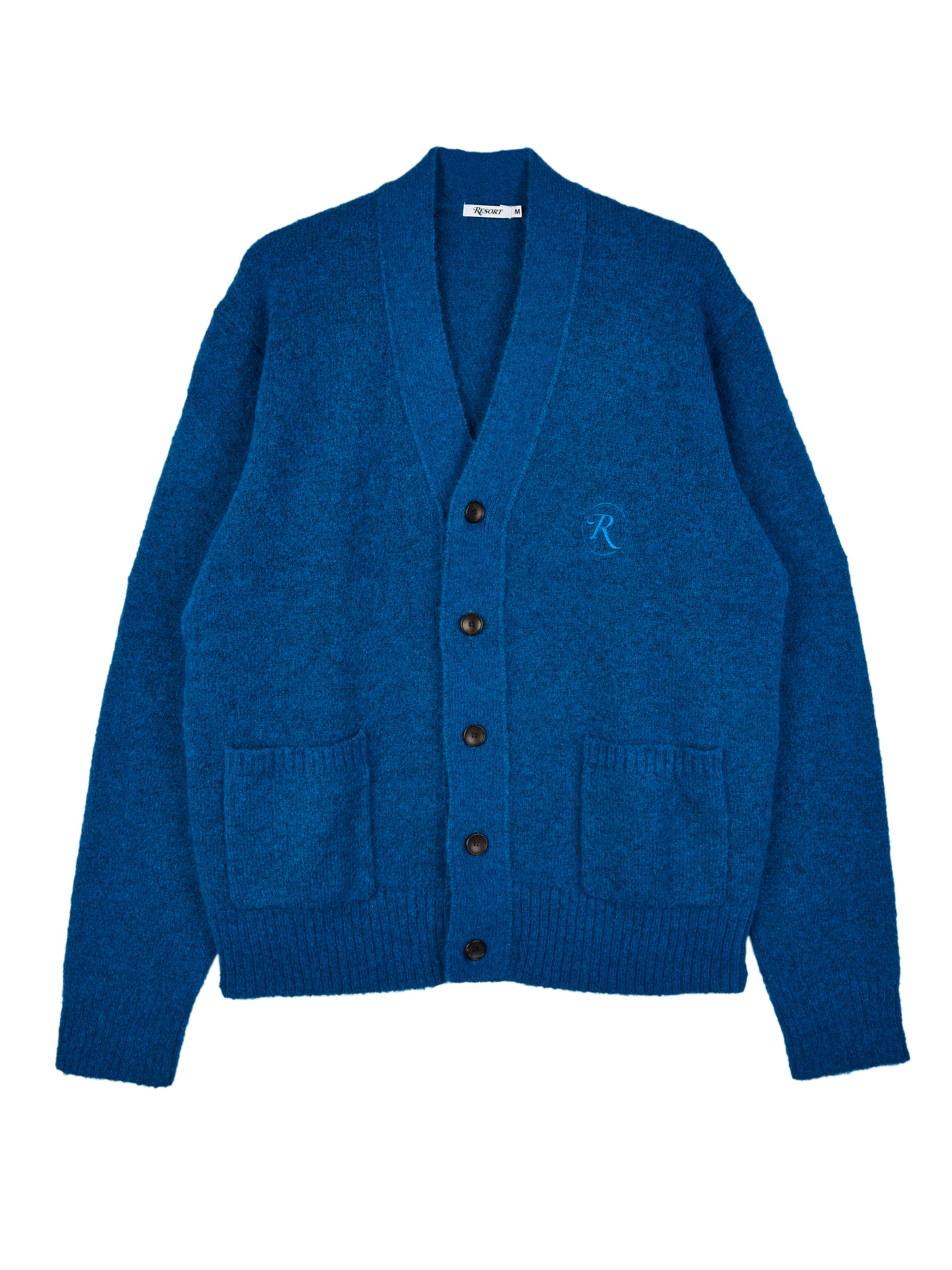 RESORT MEMBERS CARDIGAN MOHAIR ROYAL
