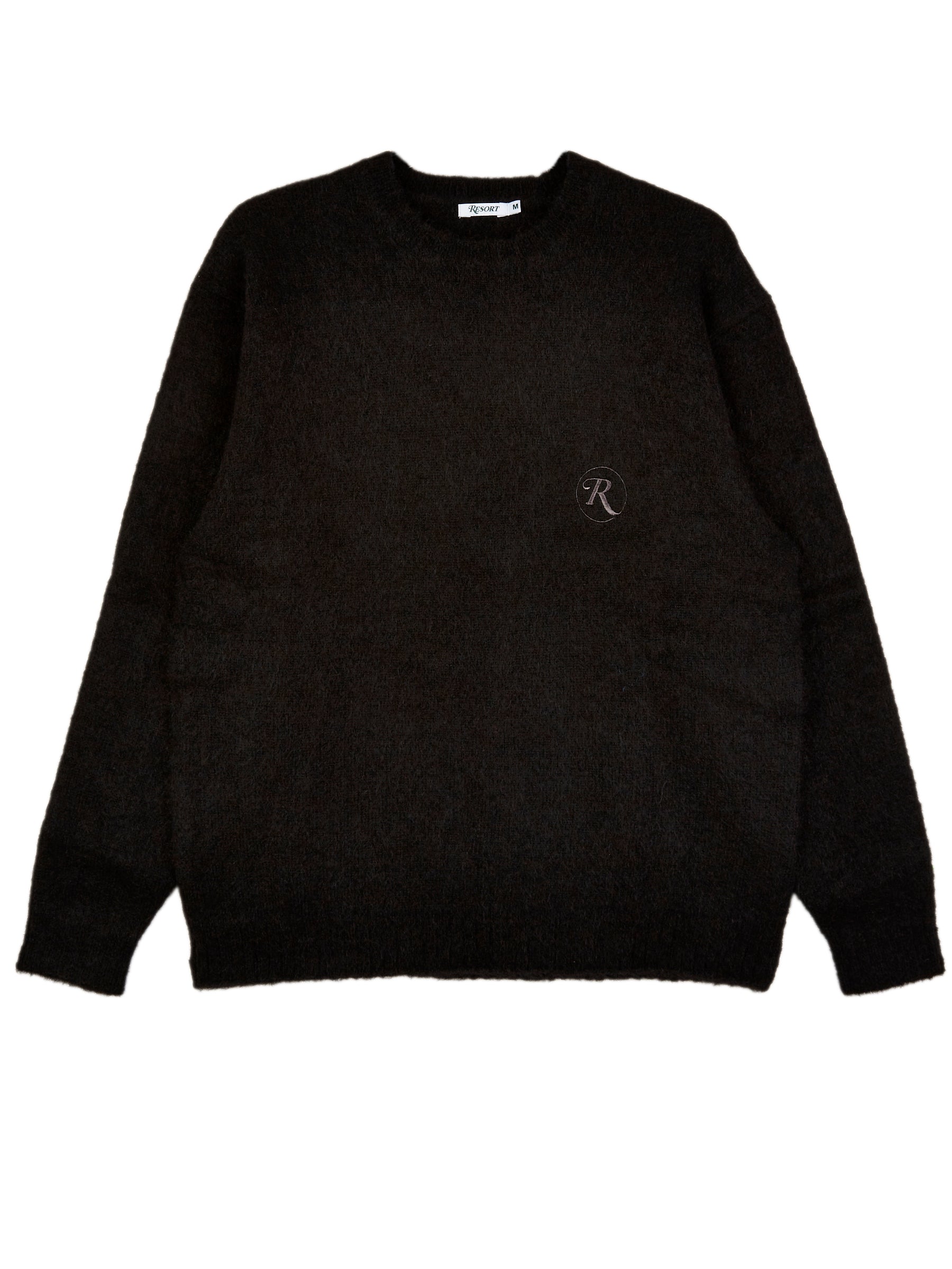 RESORT MEMBERS CREW MOHAIR BLACK