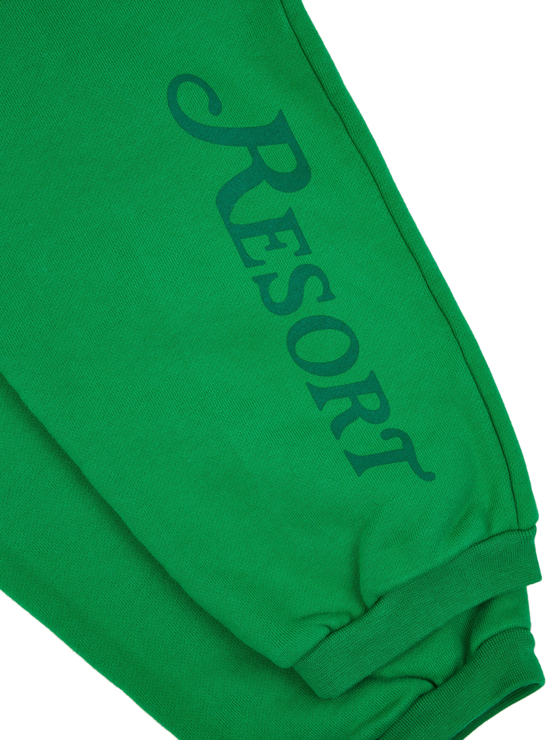 RESORT BUNNY NATIONAL HEAVY SWEAT PANTS GREEN