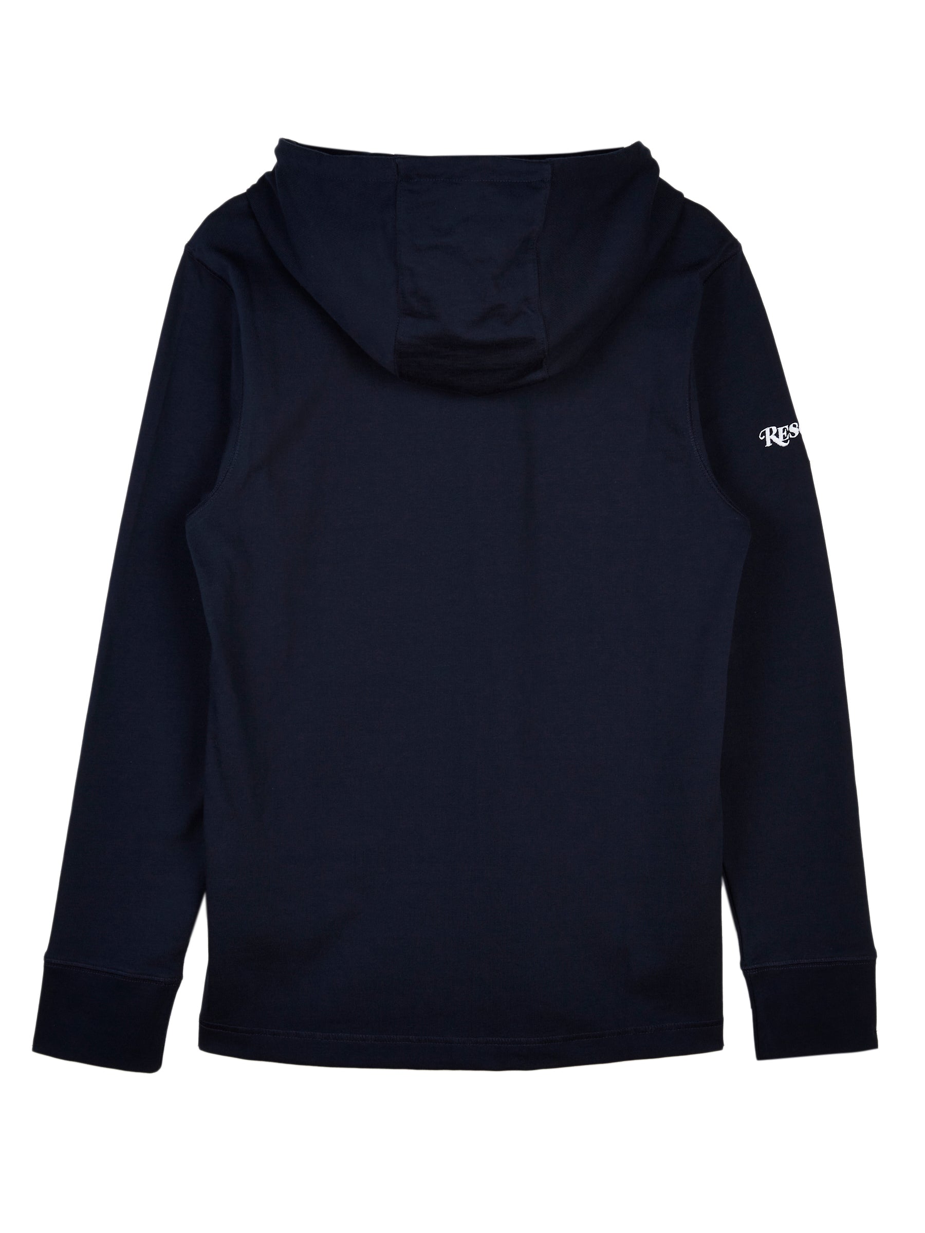 NIKE RESORT CLUB KNIT PULLOVER HOODIE OBSIDIAN
