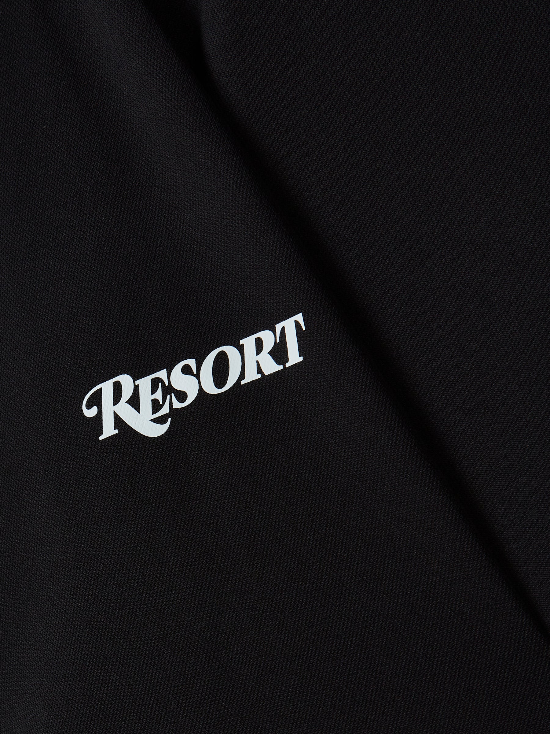 NIKE RESORT DRI FIT SOLID VICTORY LS POLO BLACK