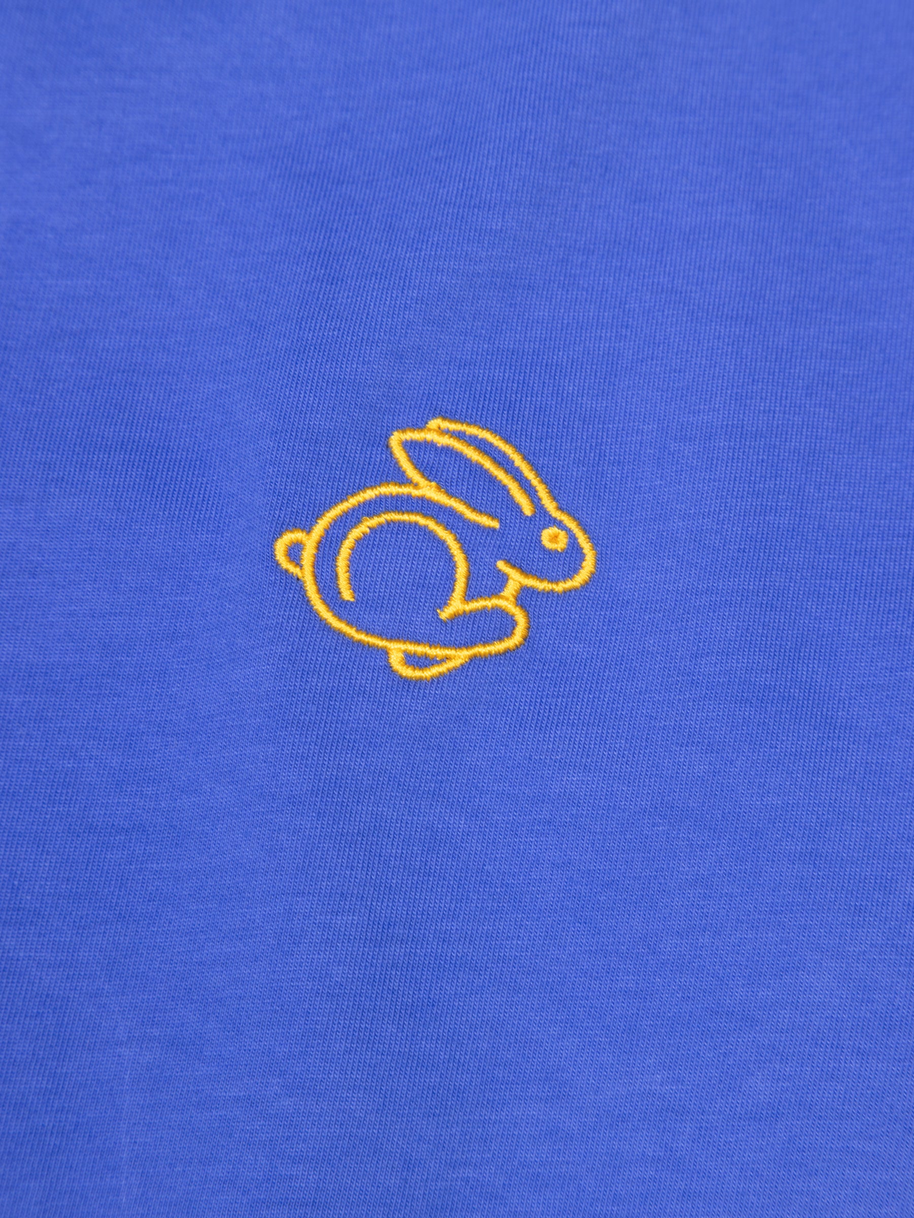 RABBIT PLAYER LOGO TEE ROYAL BLUE