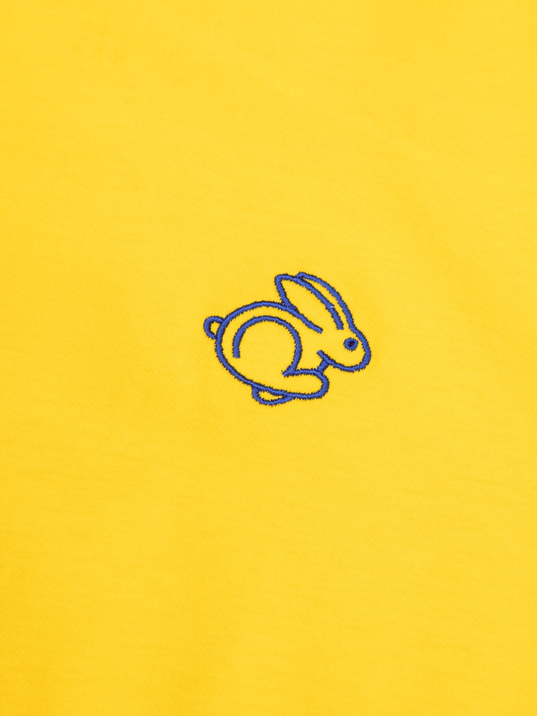 RABBIT PLAYER LOGO TEE YELLOW