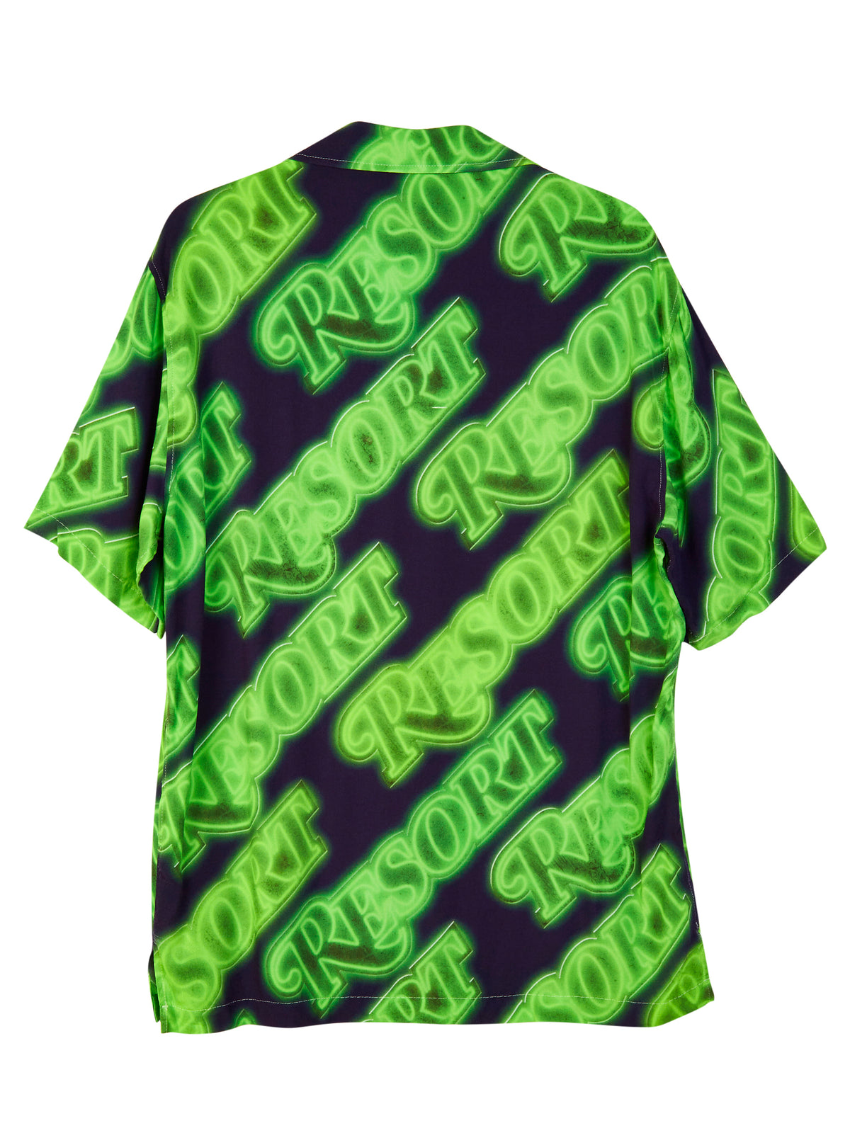 Resort Neon Aloha Shirt - Black