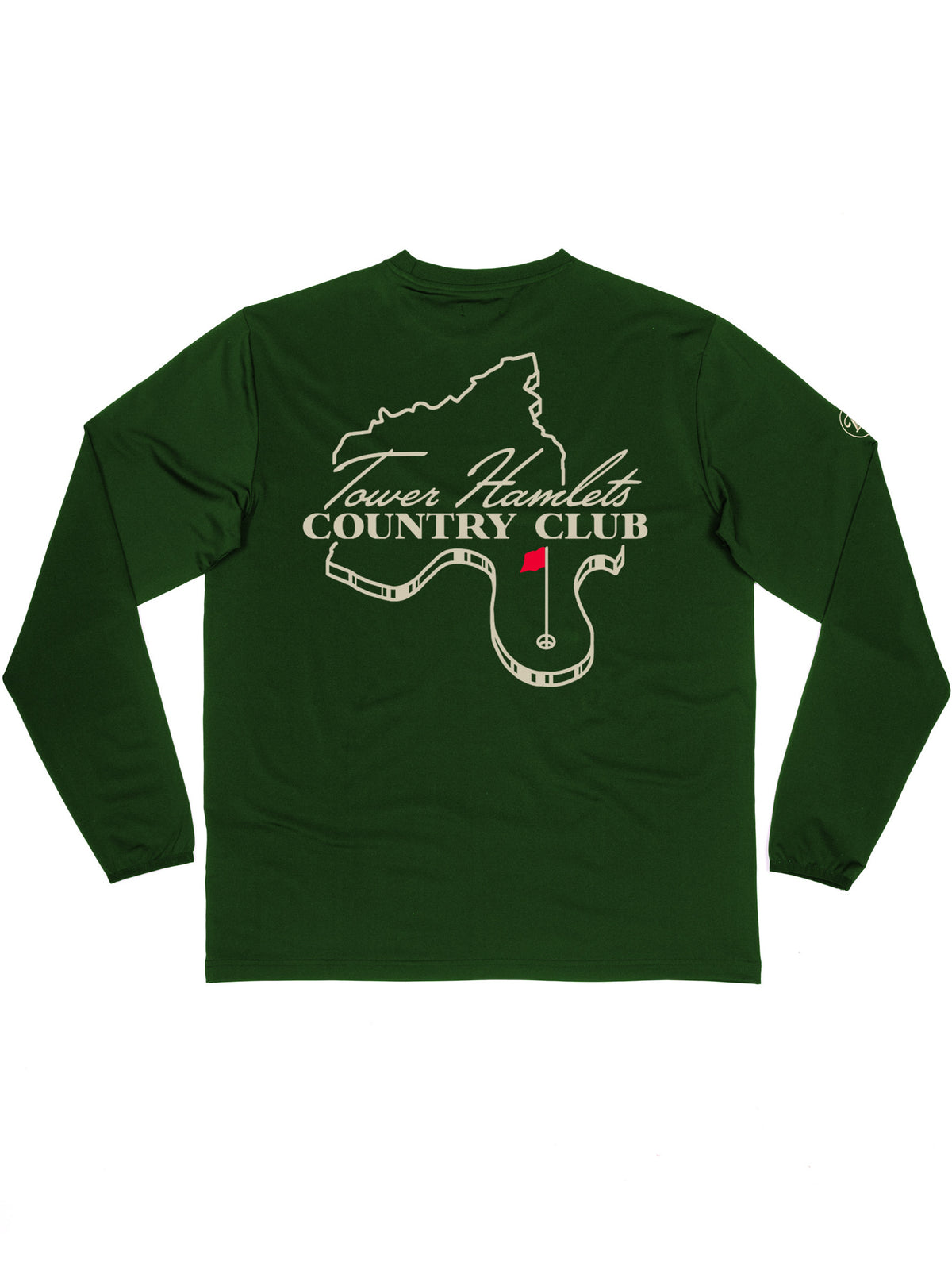 Resort Tower Hamlets Country Club Map Long-Sleeve T-Shirt – Dark Green