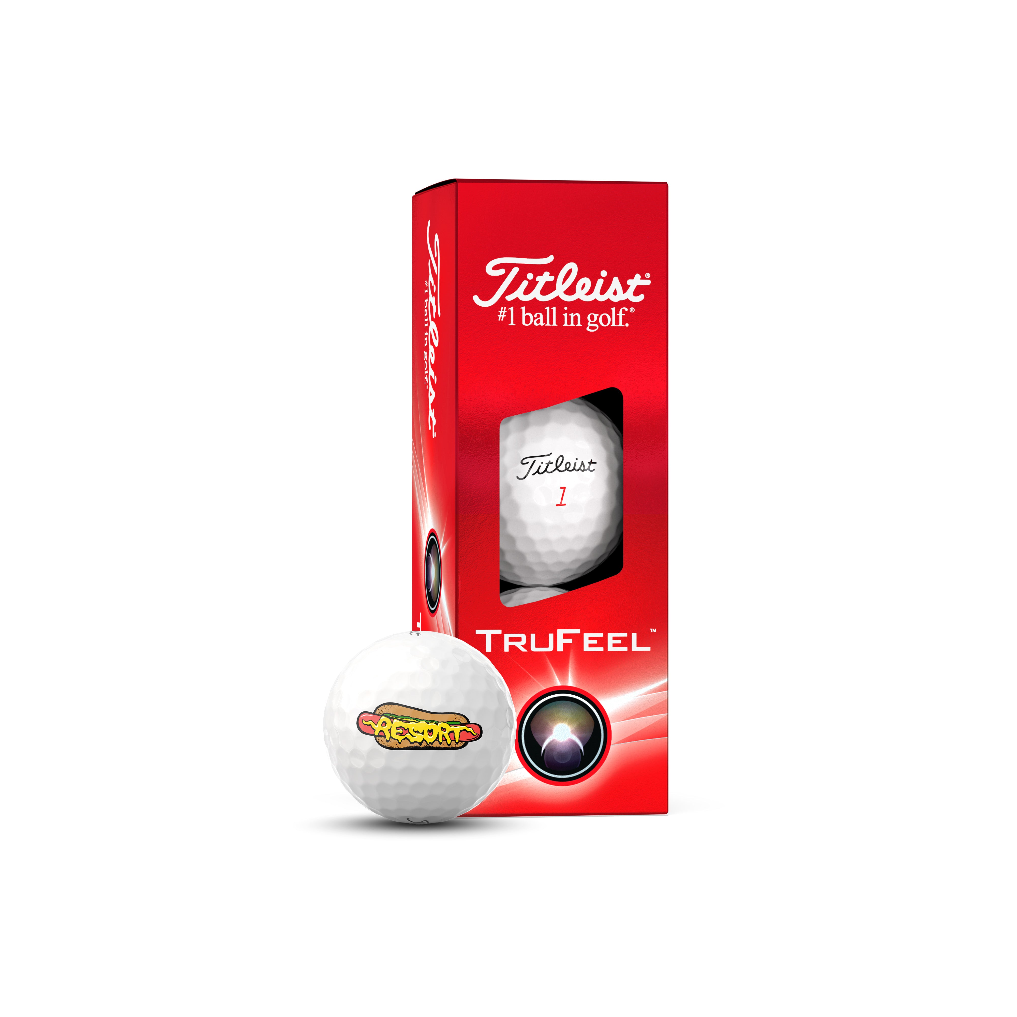 TITLEIST TRUFEEL RESORT GLIZZY - SLEEVE OF 3