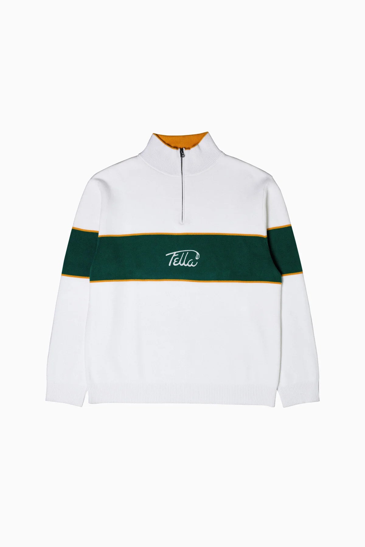 FELLA BORIS QUARTER ZIP GREEN
