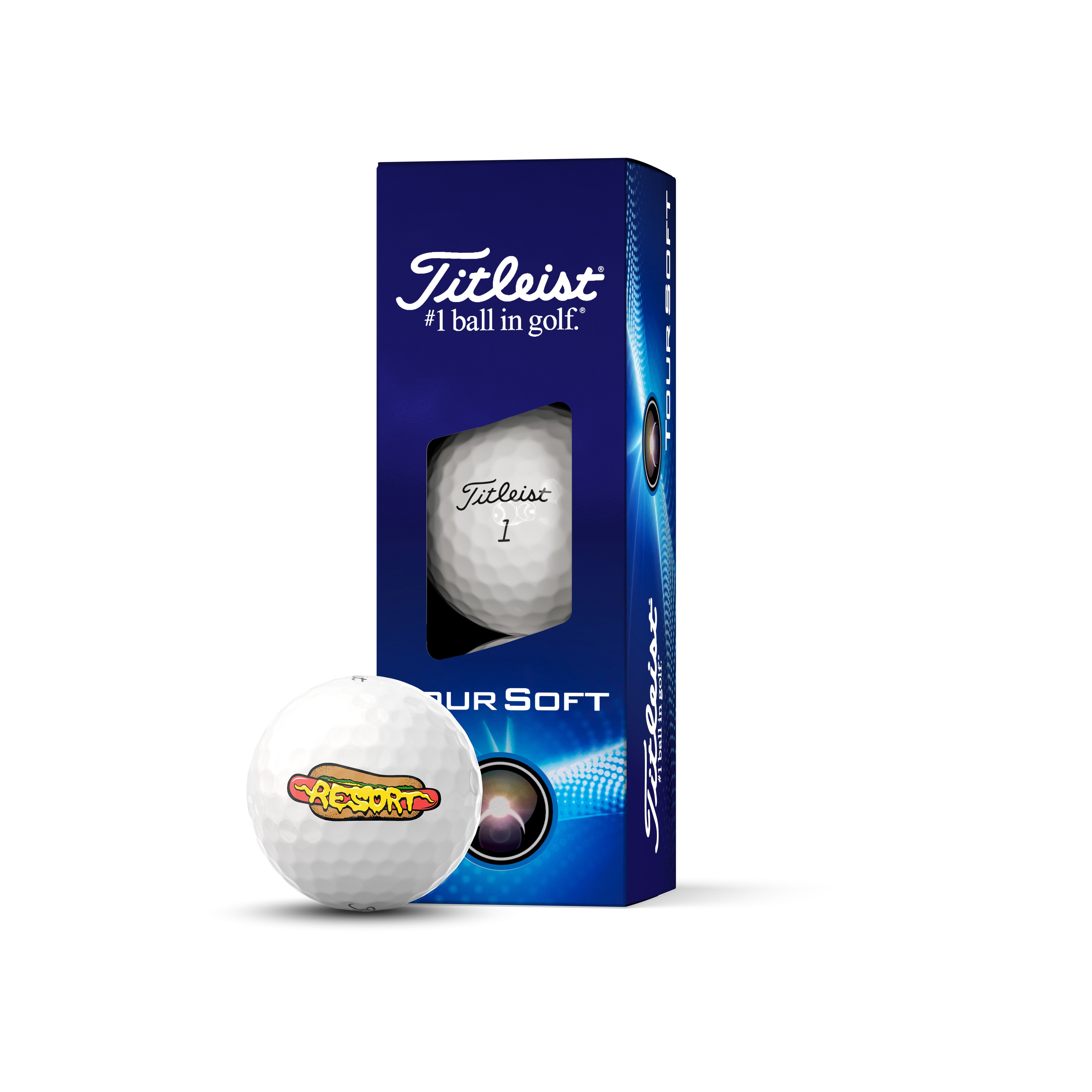 TITLEIST TOUR SOFT RESORT GLIZZY - SLEEVE OF 3