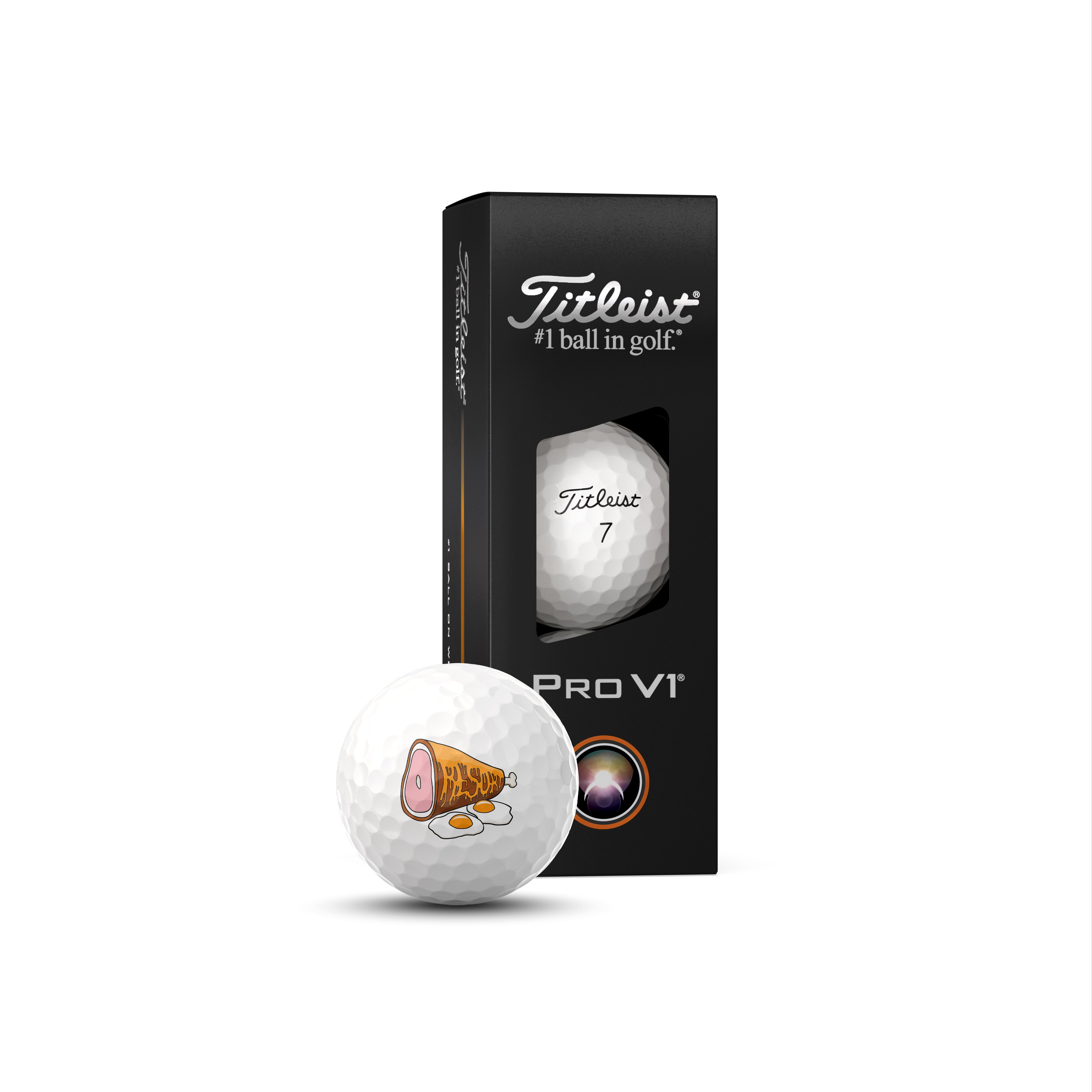 TITLEIST Pro V1 RESORT HAM N EGGS - SLEEVE OF 3