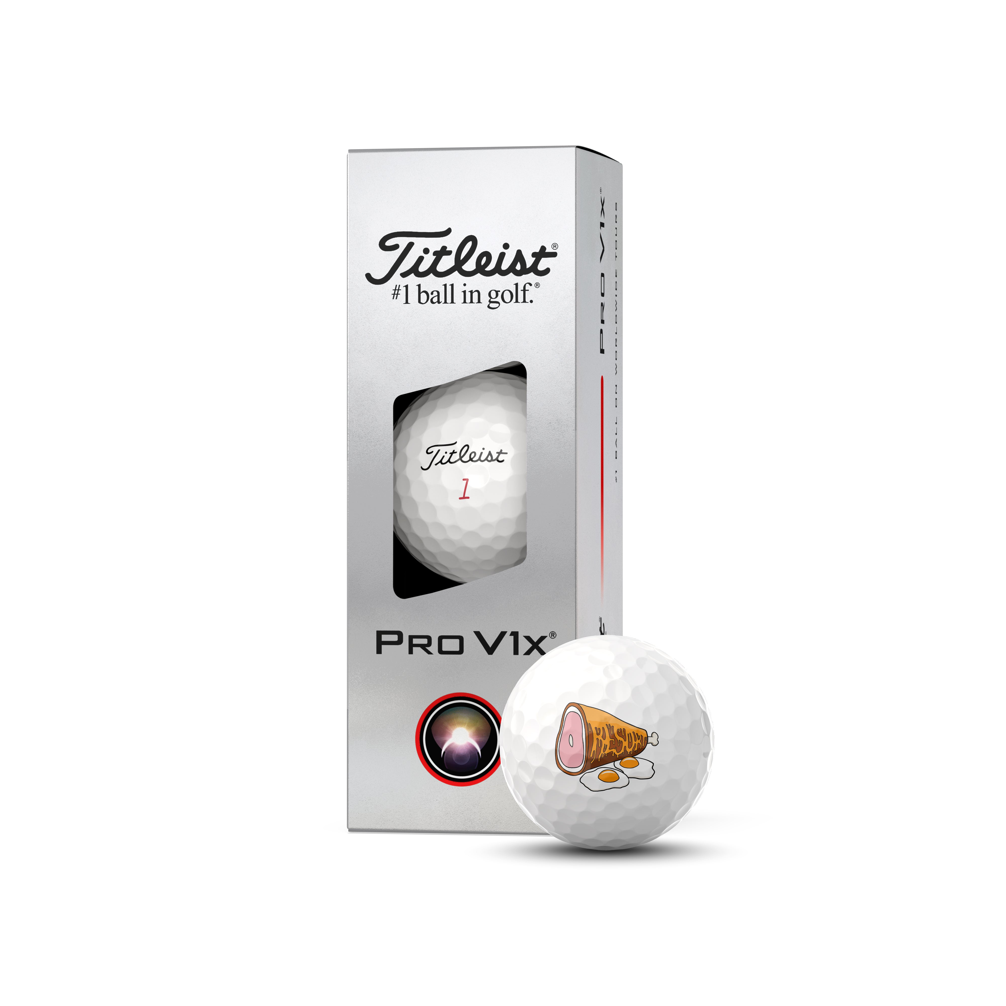 TITLEIST Pro V1x RESORT HAM N EGGS - SLEEVE OF 3