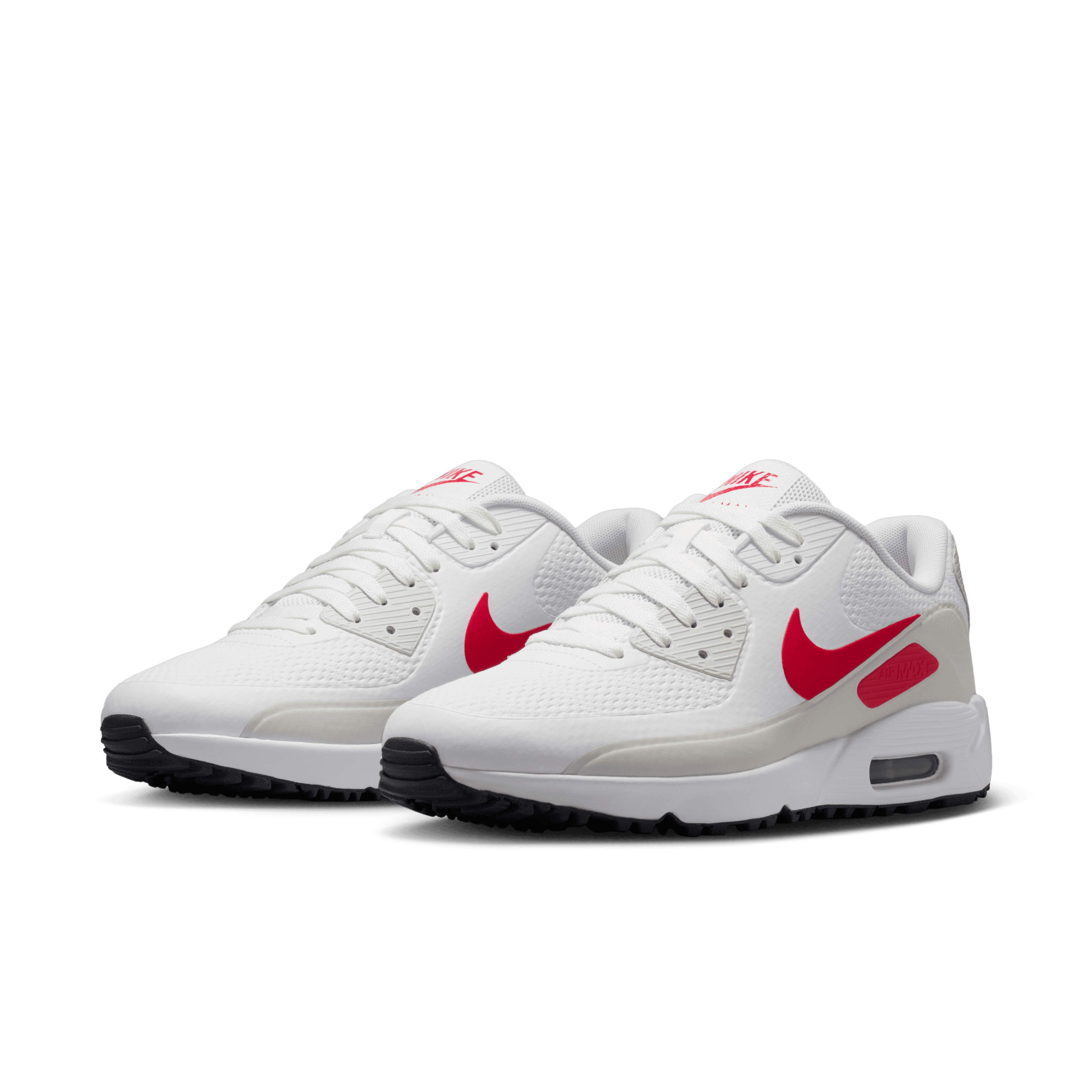 Nike Air Max 90 G Golf Shoes – White / Fire Red / Photon Dust