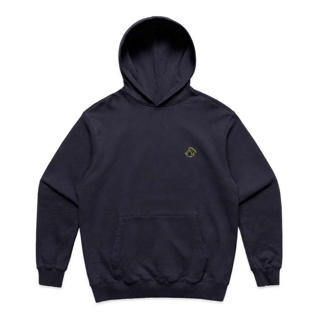 CORE HOODIE RABBIT LOGO NAVY