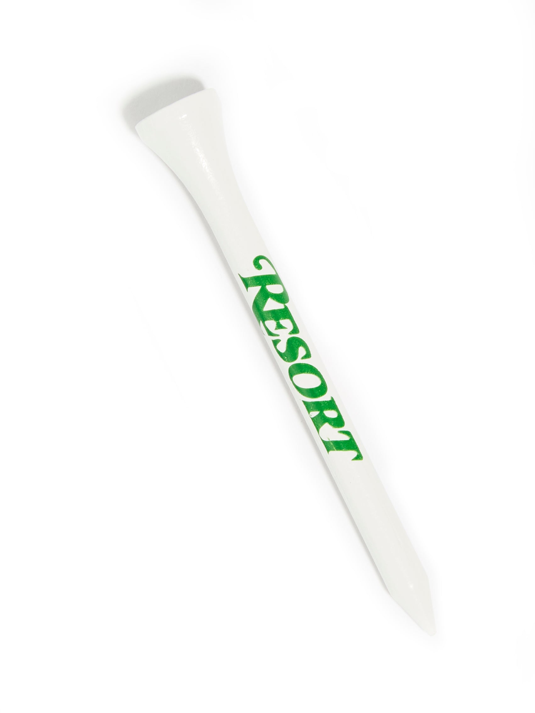 RESORT WOODEN LOGO TEES WHITE