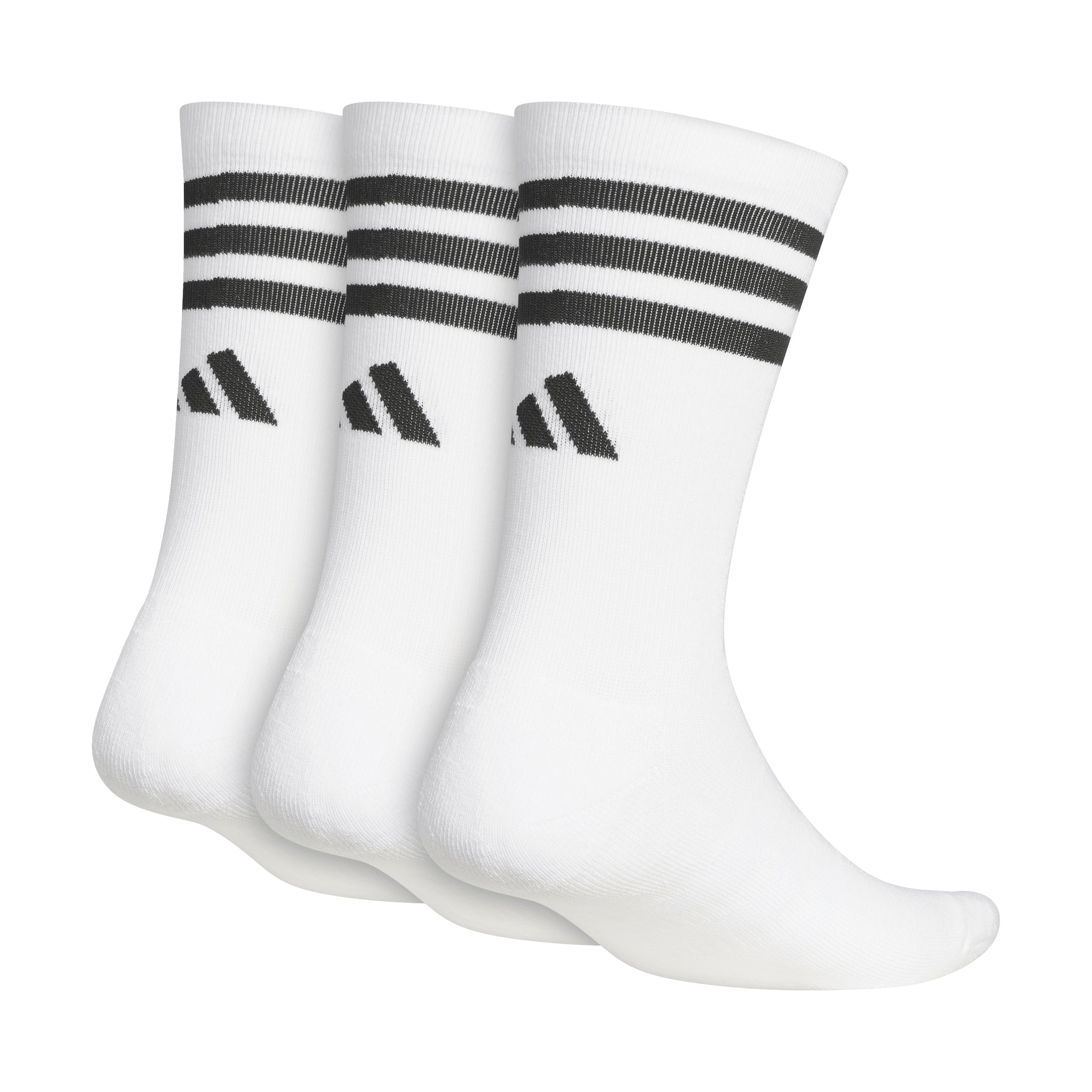 ADIDAS- CREW SOCK- WHITE- 3 PK
