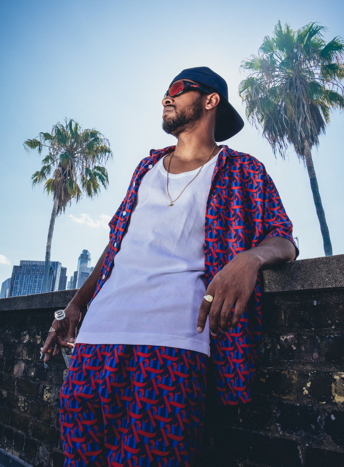Resort R Repeat Aloha Shirt – Red