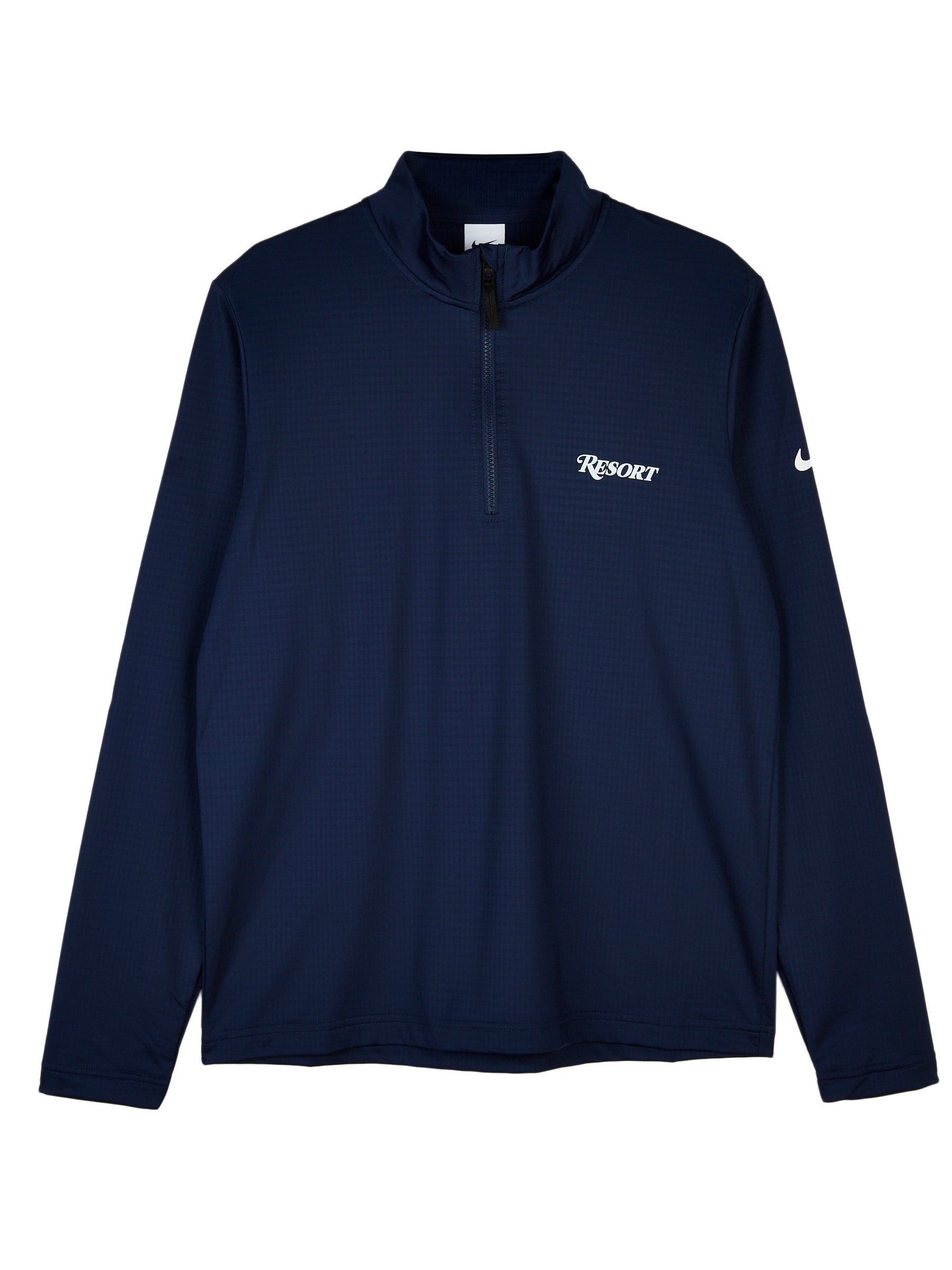 NIKE RESORT VICTORY DRI FIT HALF ZIP MIDNIGHT NAVY