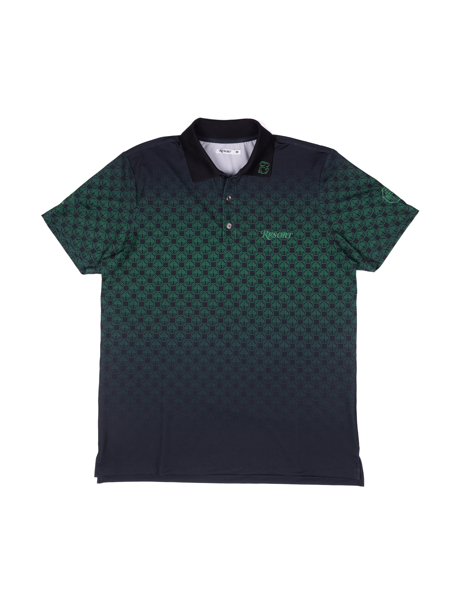 RESORT FADE OUT MONOGRAM POLO BLACK/GREEN