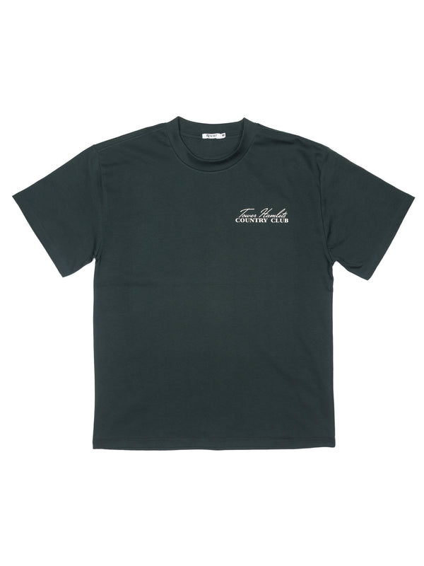 TOWER HAMLETS COUNTRY CLUB MAP TEE HEAVY GREEN