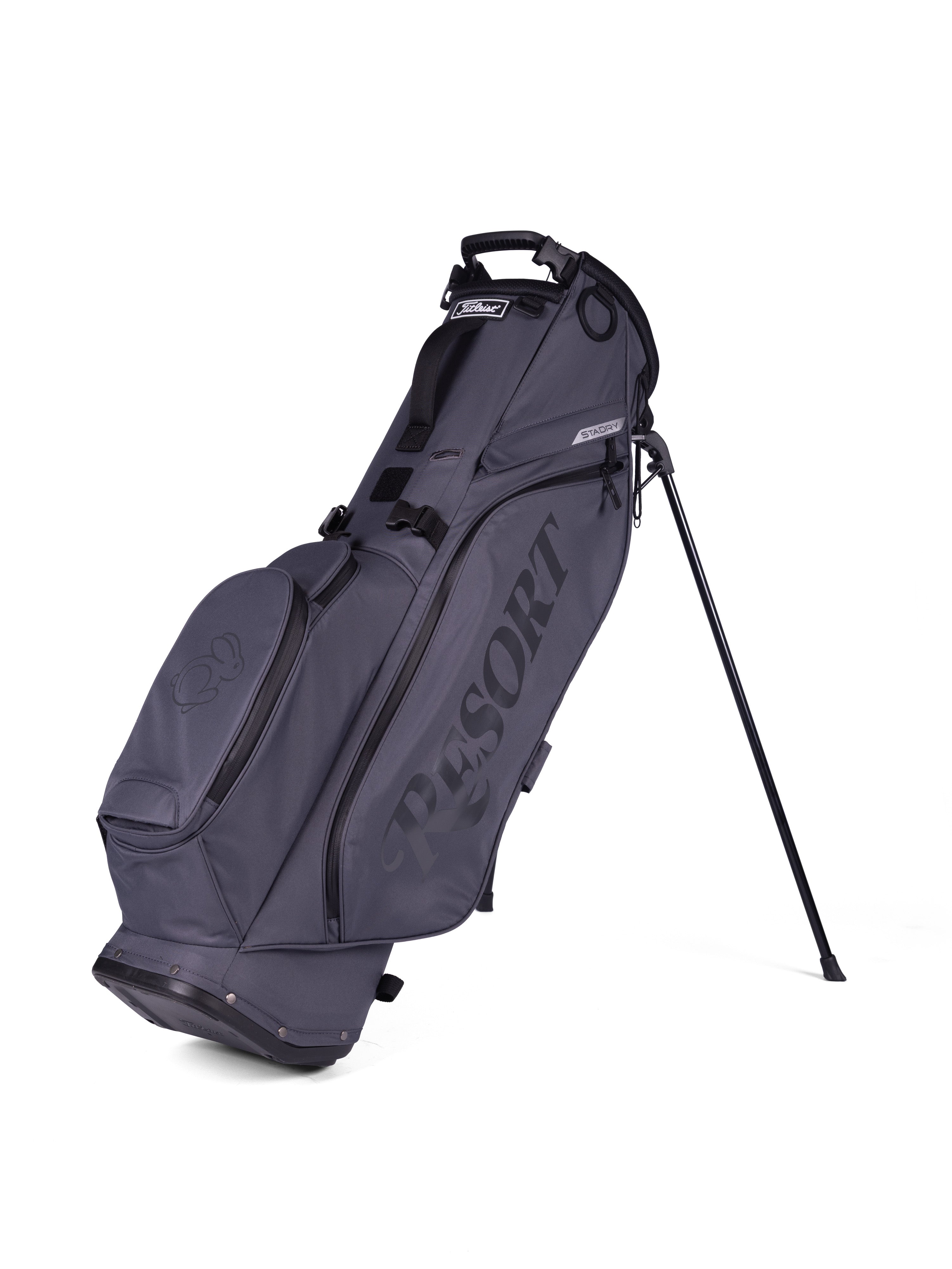 TITLEIST PLAYERS S4 STADRY WATERPROOF STAND BAG- GRAPHITE/ BLACK/ BLACK