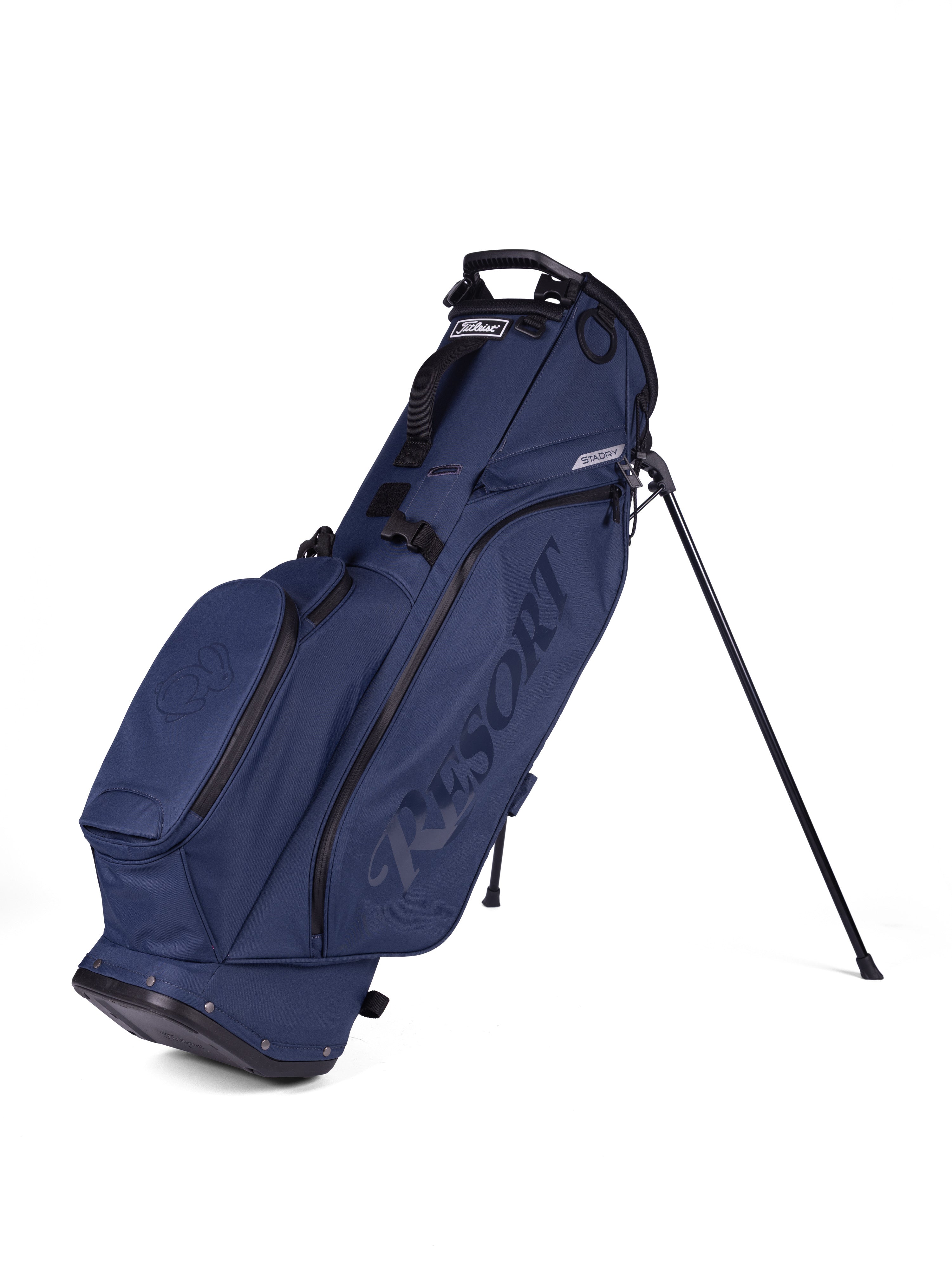 TITLEIST PLAYERS S4 STADRY WATERPROOF STAND BAG- NAVY/ BLACK/ BLACK